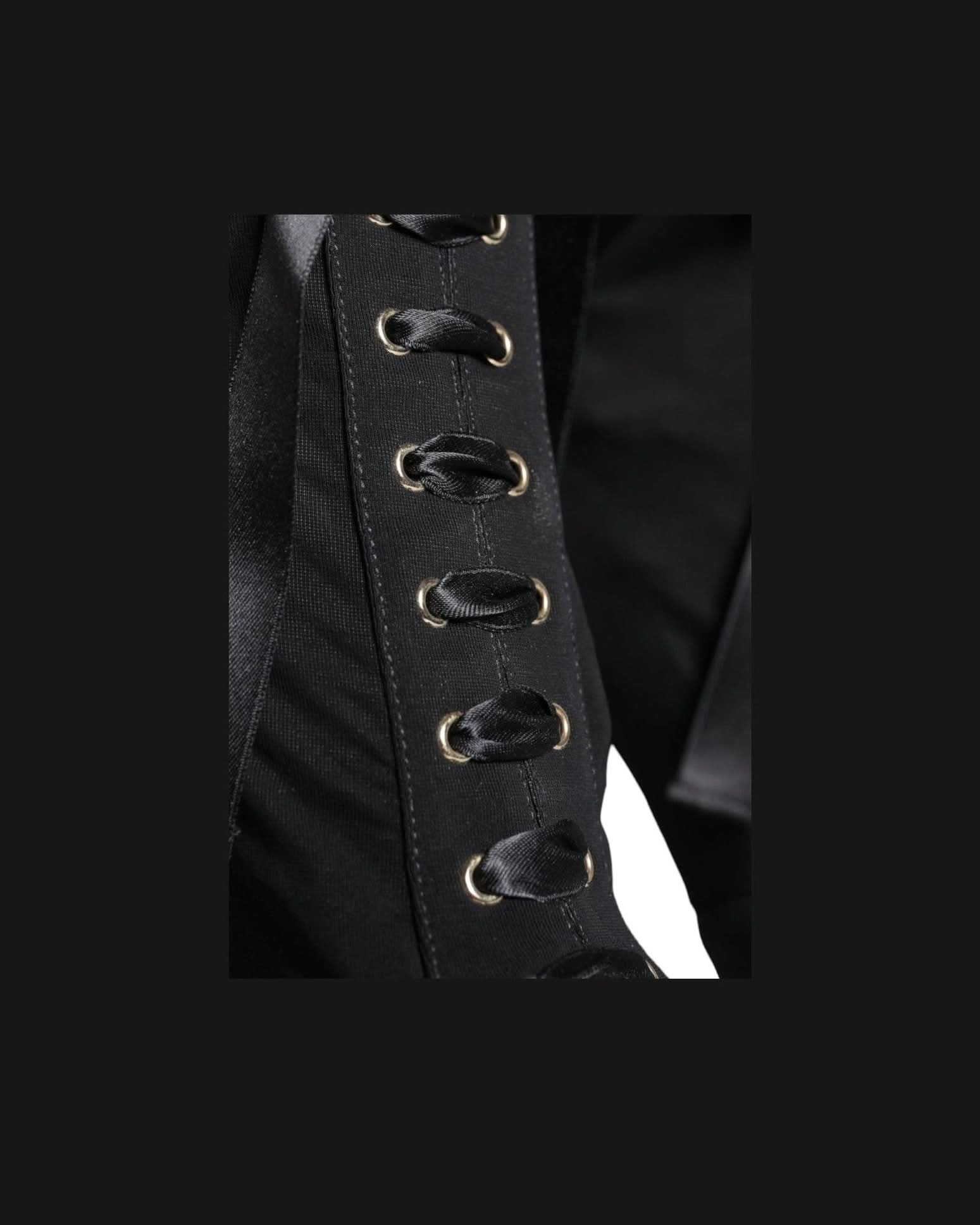 Dolce & Gabbana Black Jersey Stretch Ankle Booties Shoes Boots