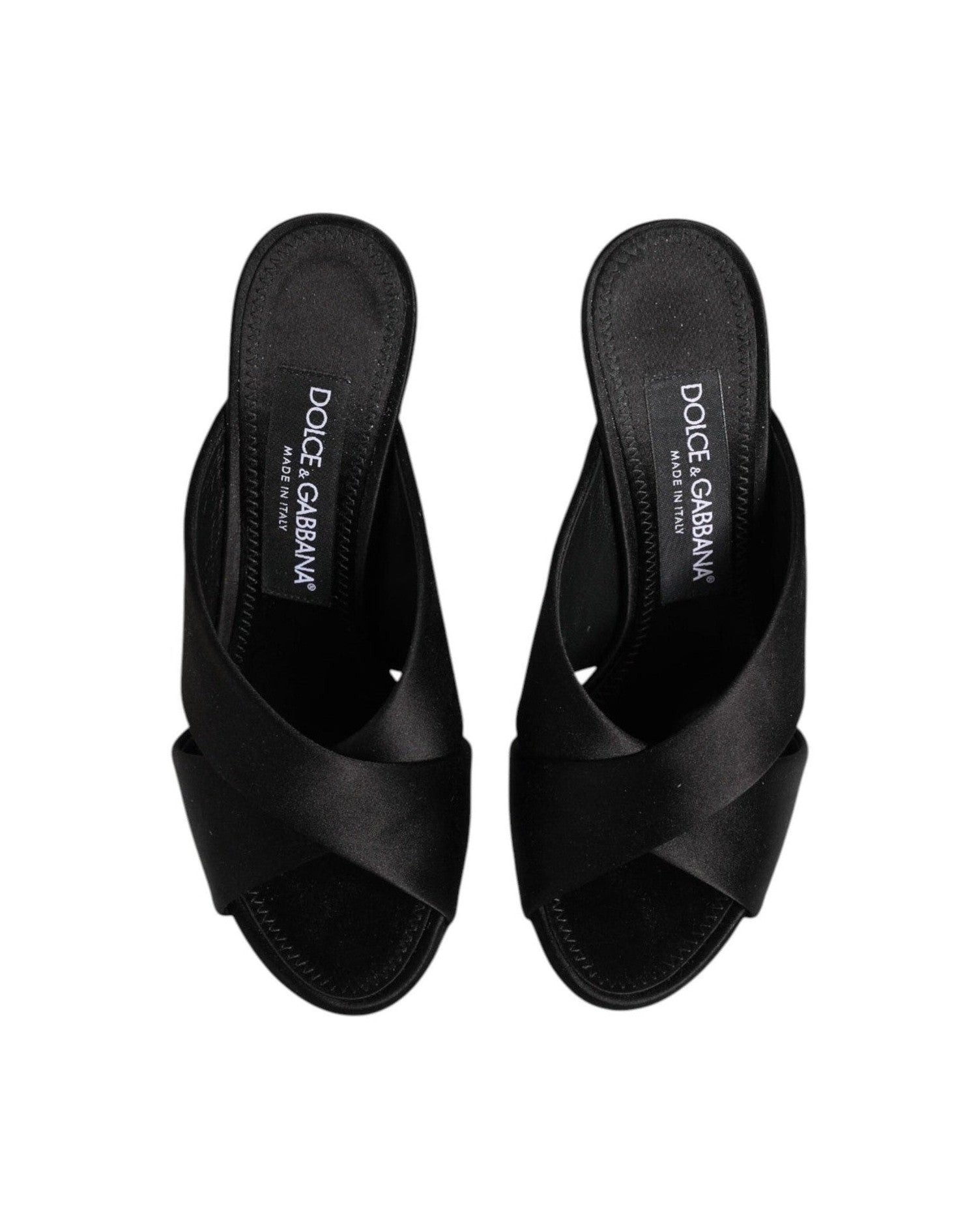 Dolce & Gabbana Black Keira Baroque High Heel Sandals Shoes Glam Steals