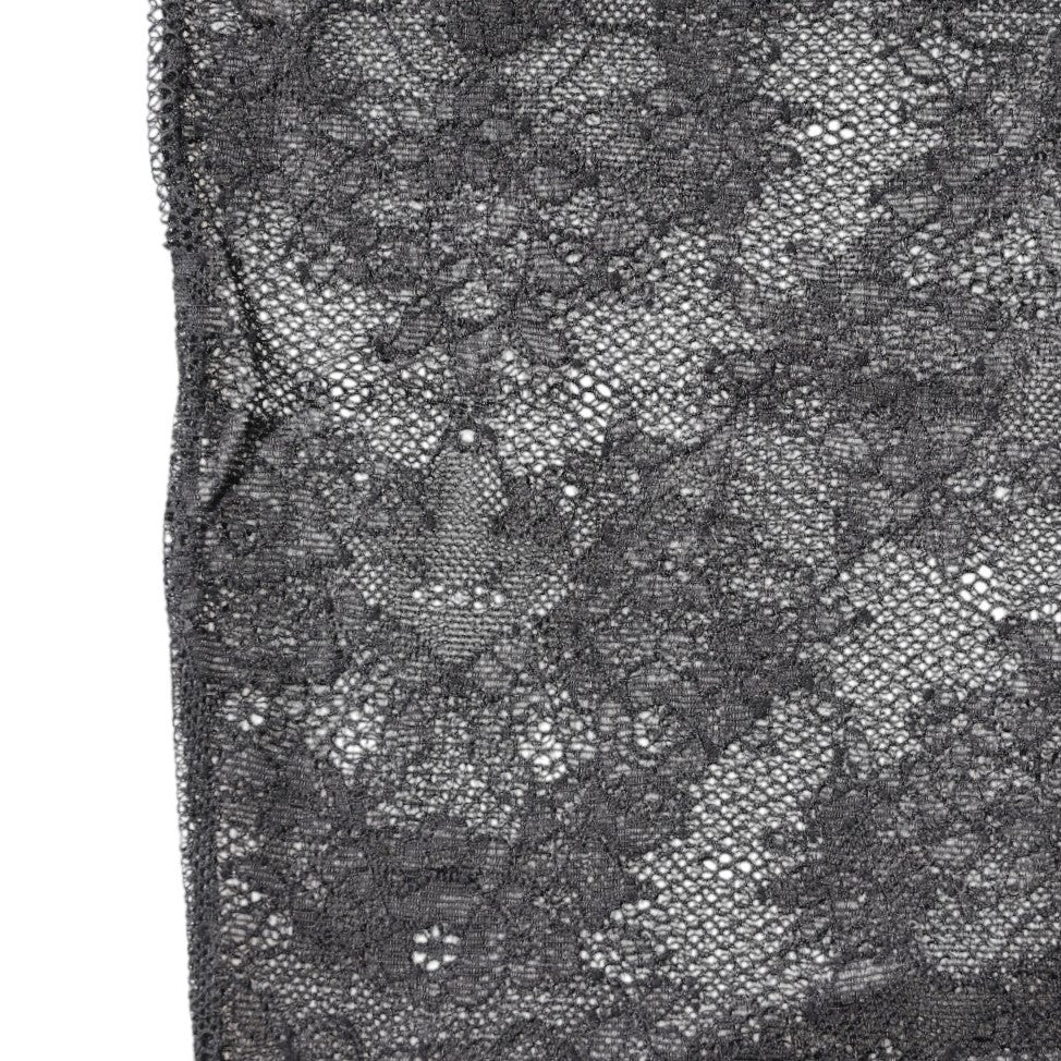 Dolce & Gabbana Black Lace Floral Cotton Stretch Stockings Socks Glam Steals