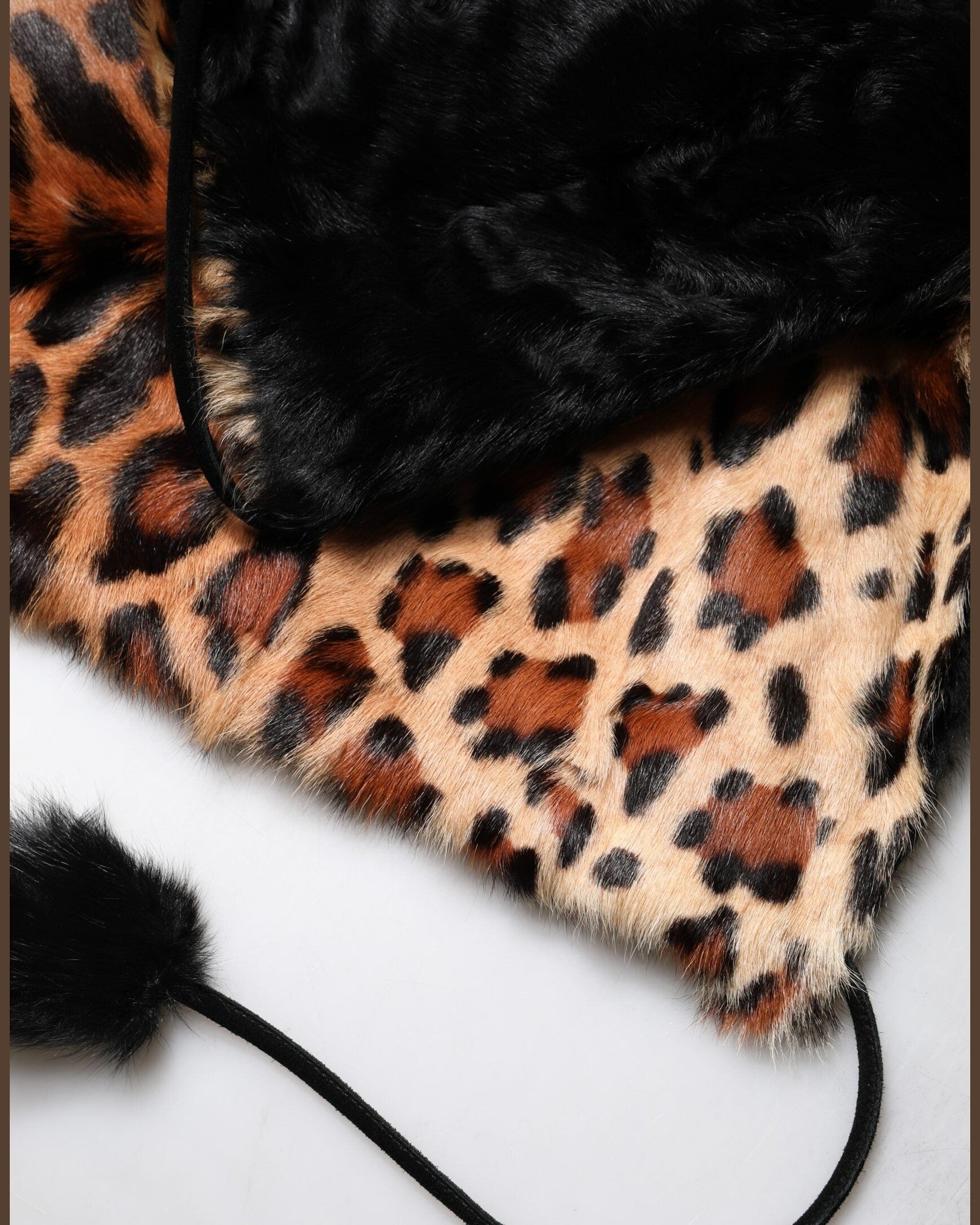 Dolce & Gabbana Black Lamb Fur Short Coat Jacket Glam Steals