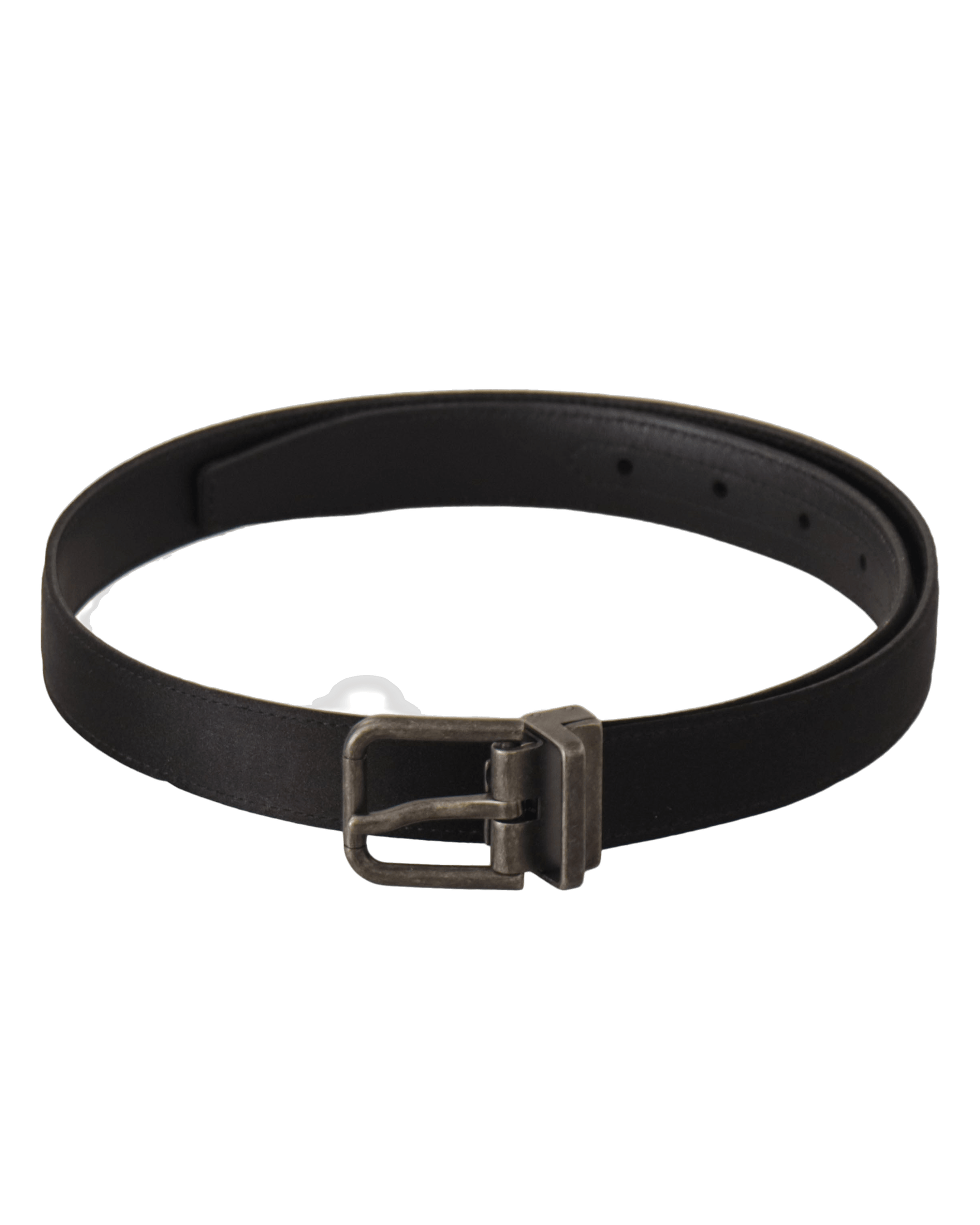 Dolce & Black Gabbana Leather Calfskin Vintage Metal Buckle Belt Glam Steals