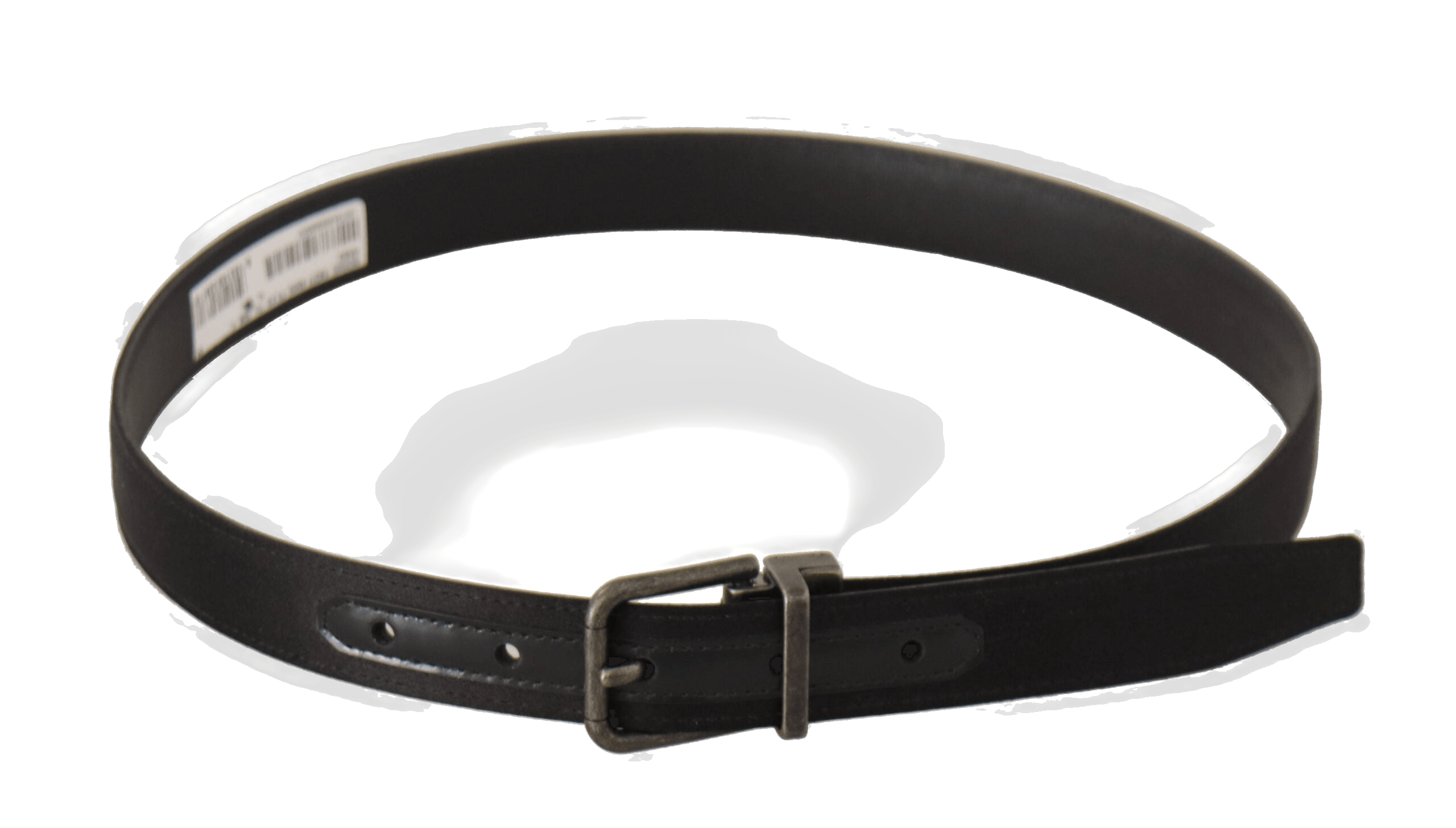 Dolce & Gabbana Black Leather Calfskin Vintage Metal Buckle Belt Glam Steals