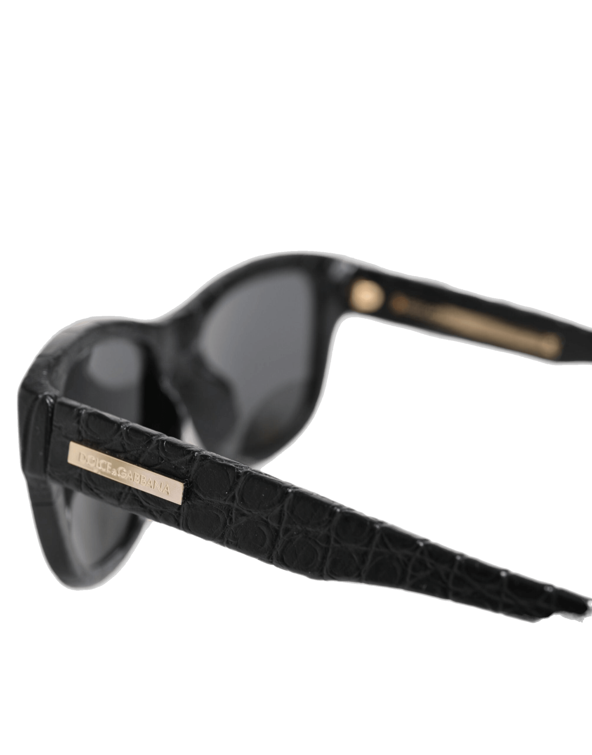 Dolce & Gabbana Black Leather Dg4177 Frame Tinted Lens Sunglasses Glam Steals