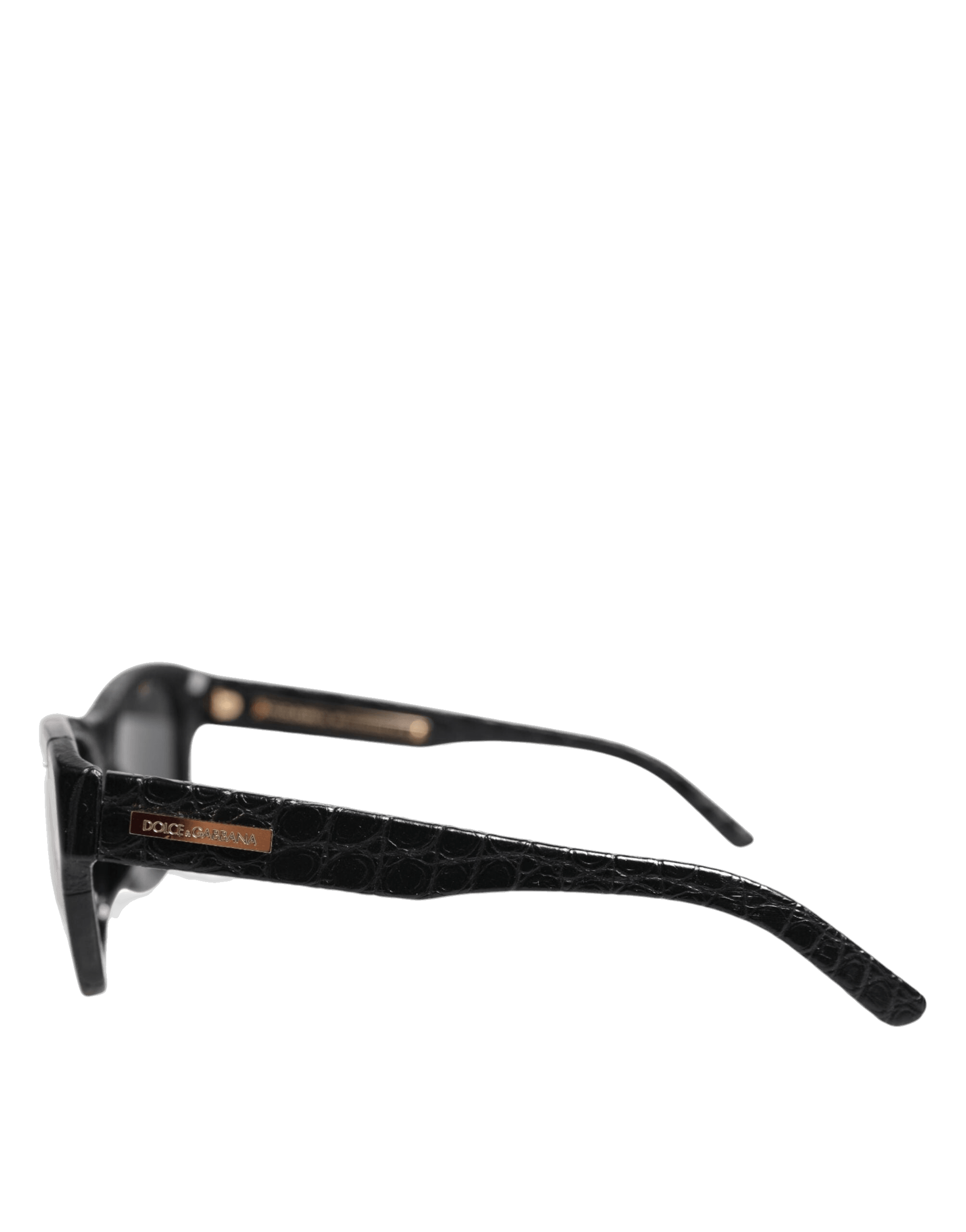 Dolce & Gabbana Black Leather Dg4177 Frame Tinted Lens Sunglasses Glam Steals