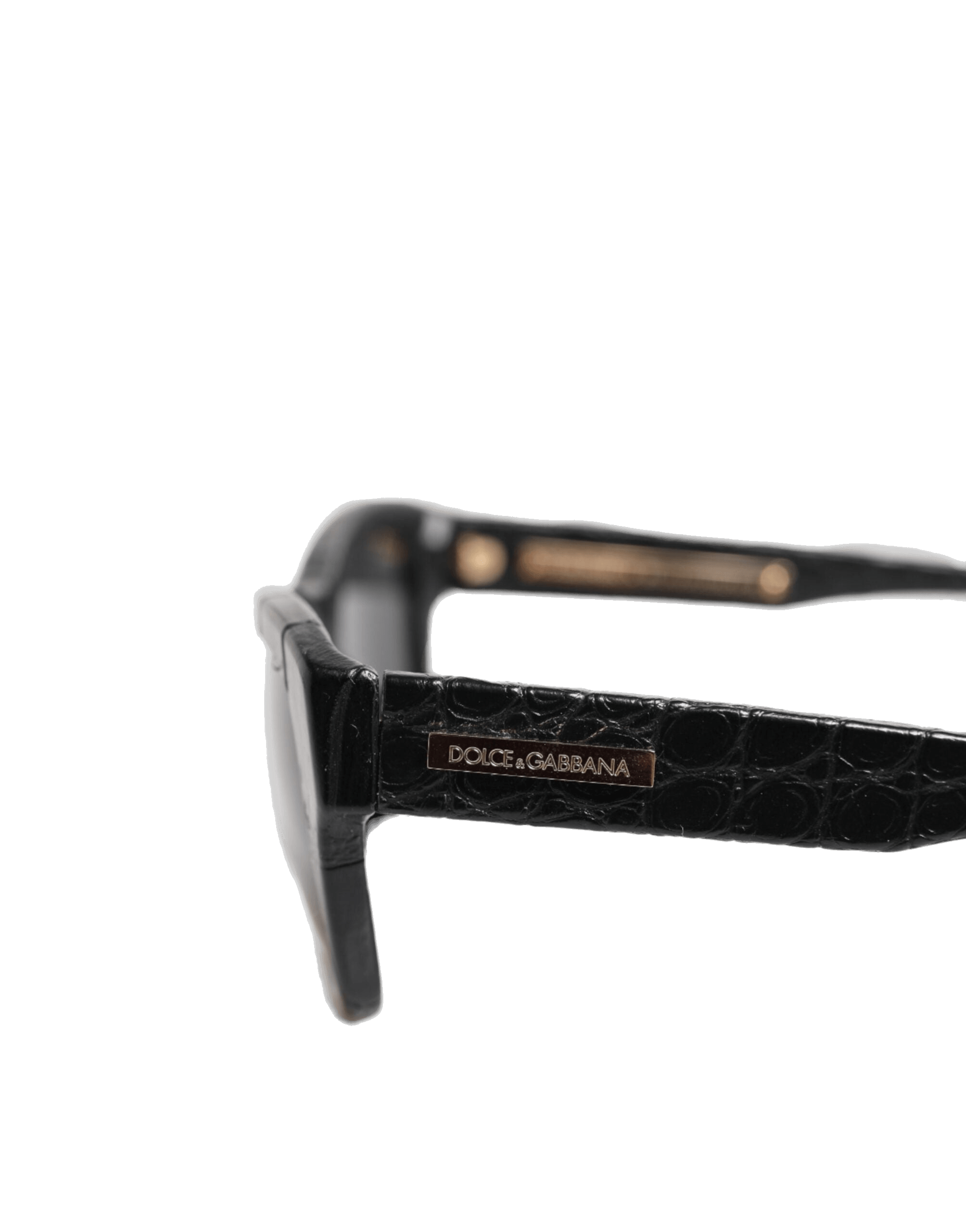 Dolce & Gabbana Black Leather Dg4177 Frame Tinted Lens Sunglasses Glam Steals