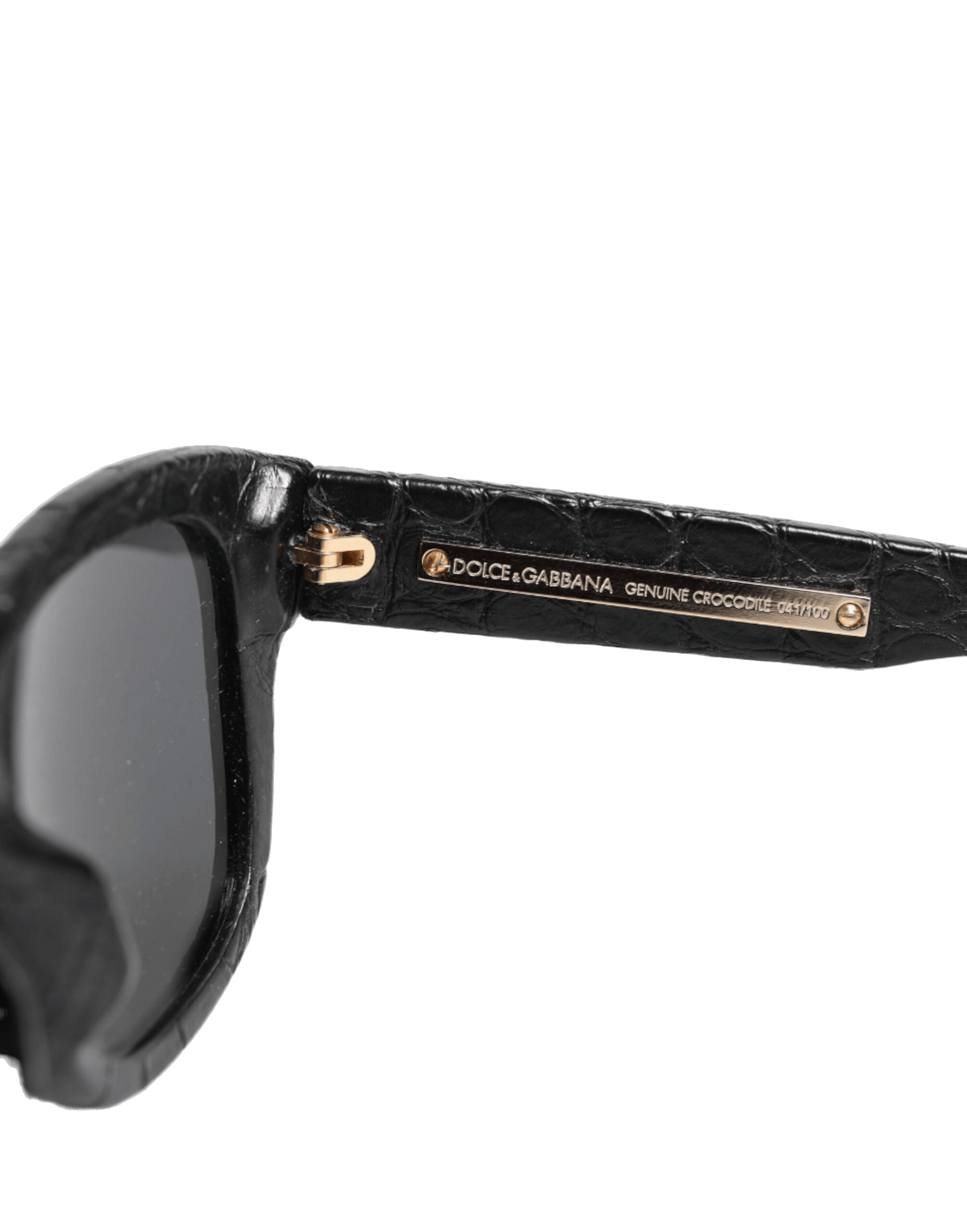Dolce & Gabbana Black Leather Dg4177 Frame Tinted Lens Sunglasses Glam Steals