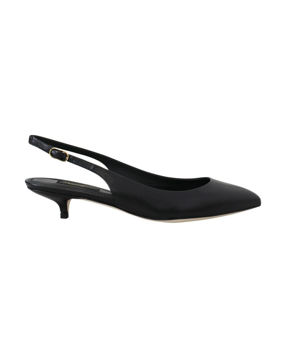Dolce & Gabbana Black Leather High Heel Pumps Glam Steals