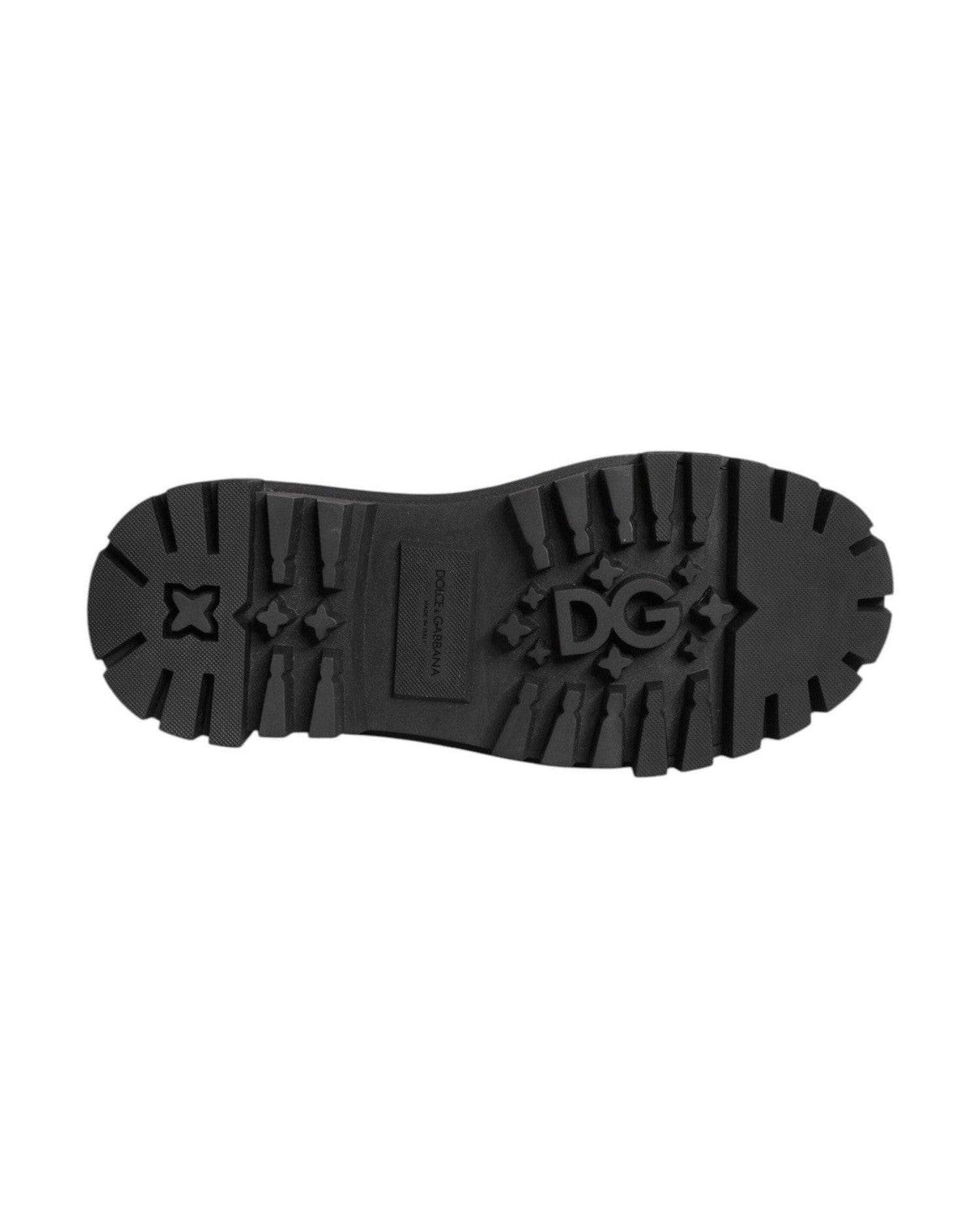 Dolce & Gabbana Black Leather Jeweled Crystals Derby Shoes Glam Steals