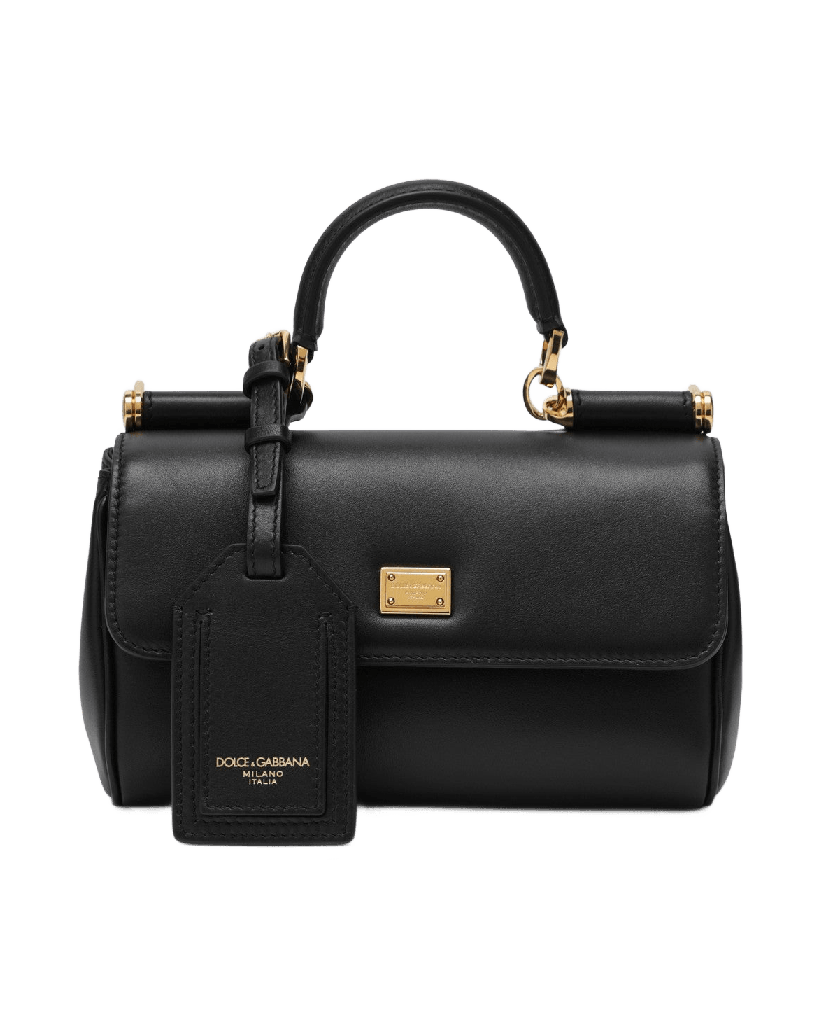 Dolce & Gabbana Black Leather Small My Sicily Handbag Glam Steals