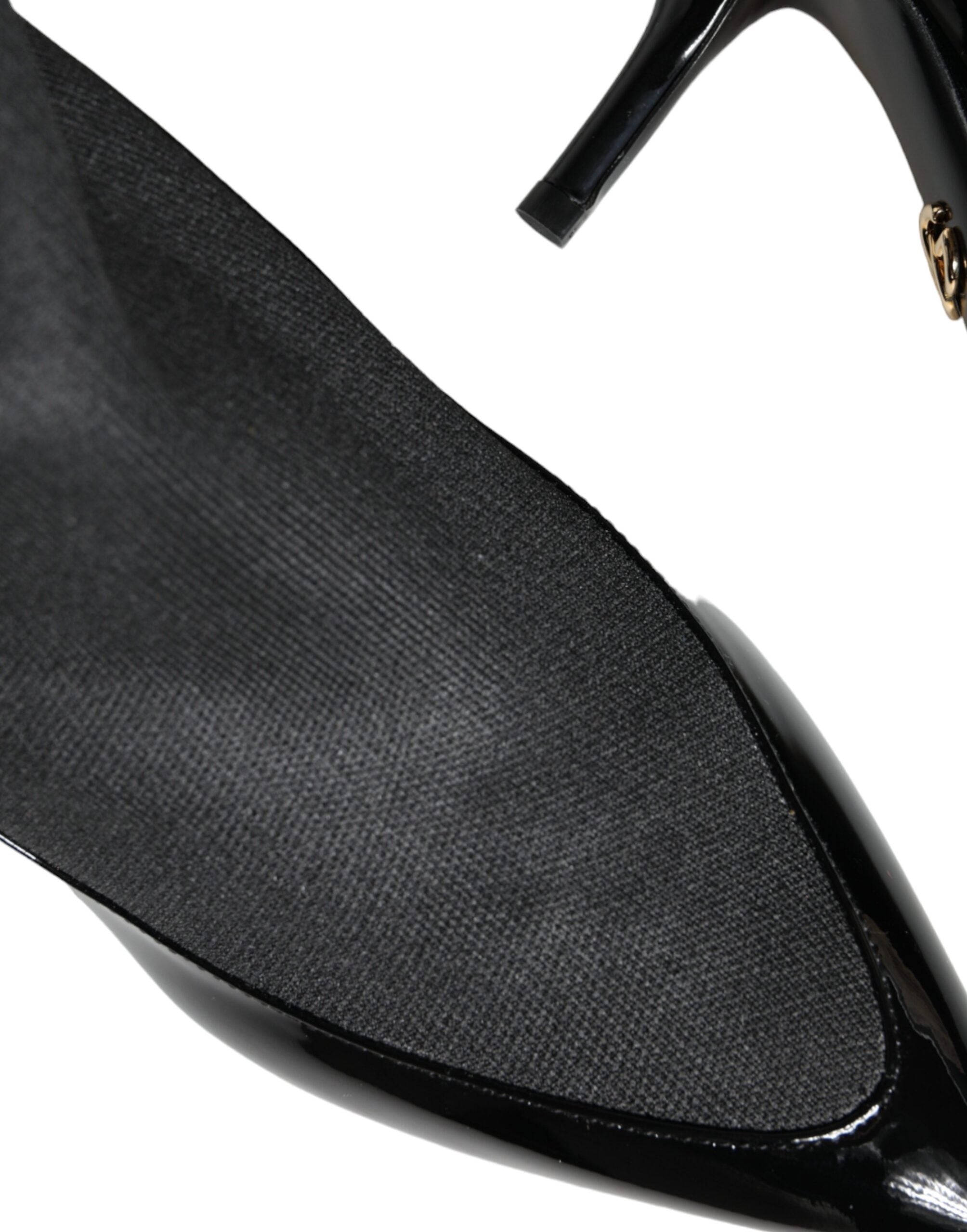 Dolce & Gabbana Black Leather Stilettos Booties Socks Shoes Glam Steals
