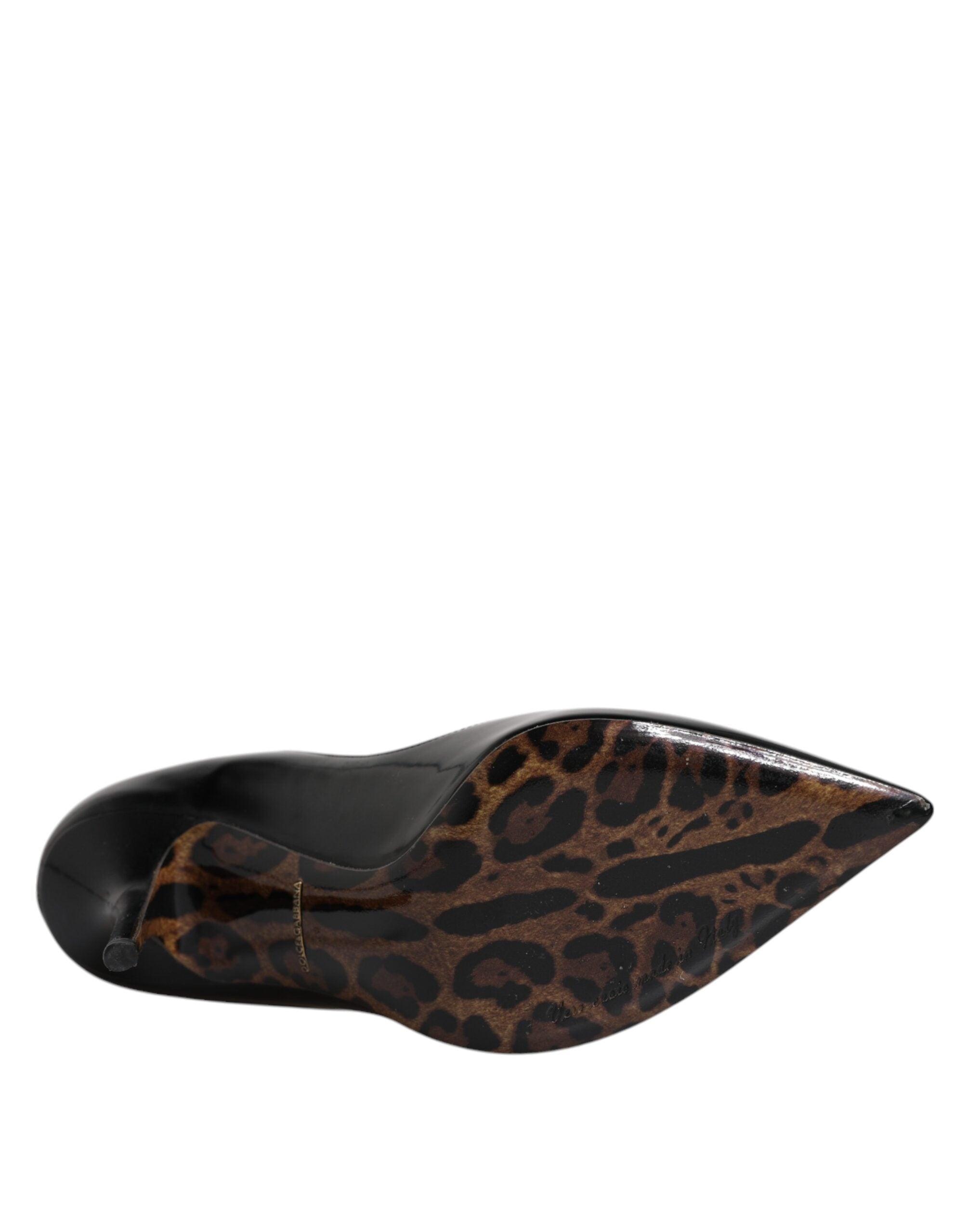 Dolce & Gabbana Black Leather T-Strap Stiletto Heels Shoes Glam Steals