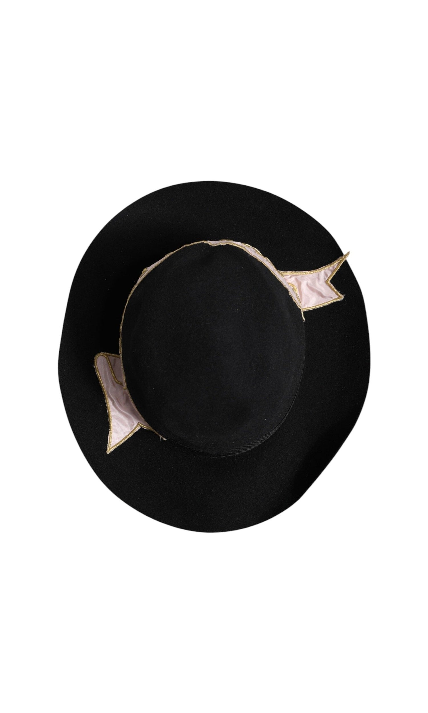Dolce & Gabbana Black Logo Embroidered Women Wide Brim Hat Glam Steals