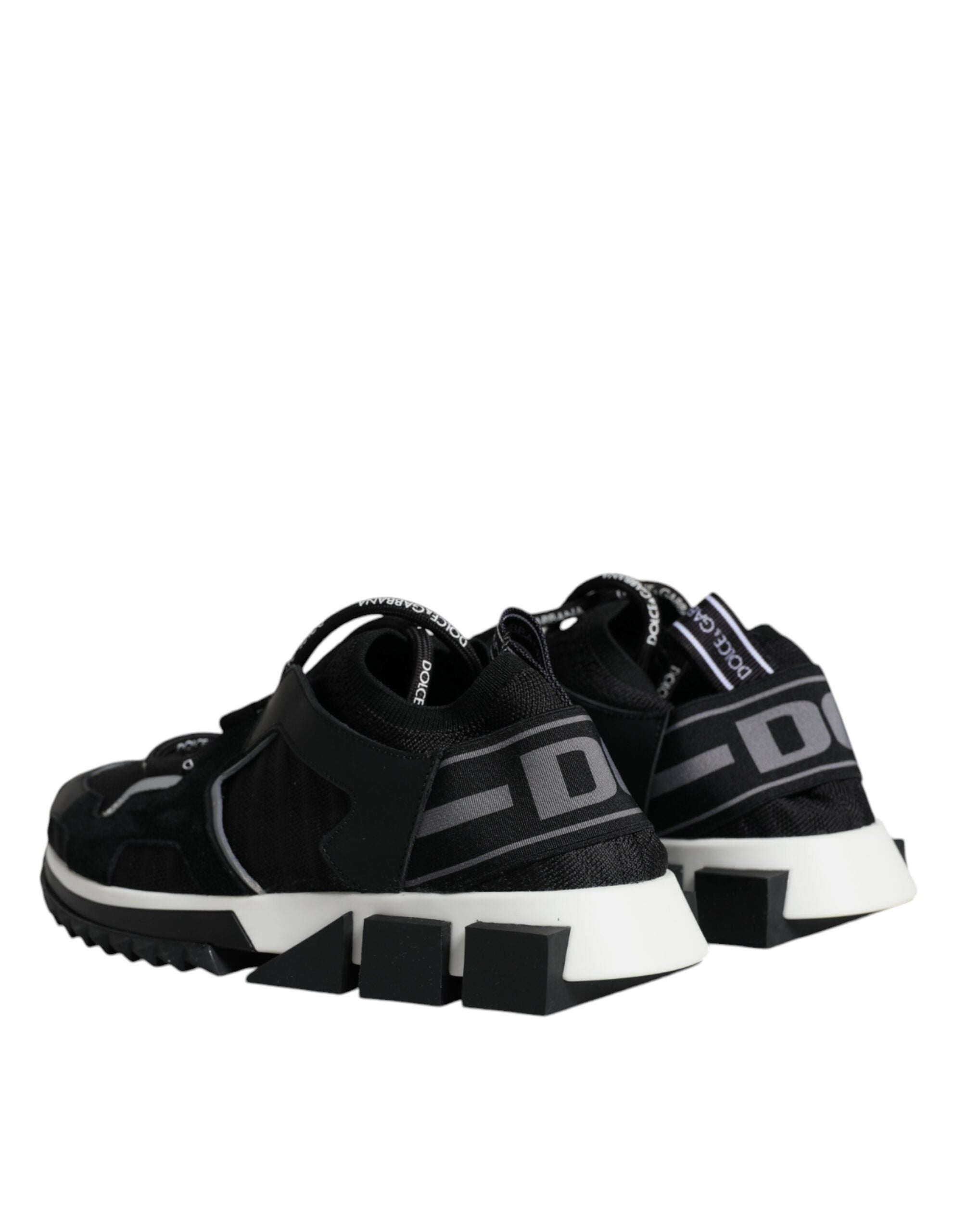 Dolce & Gabbana Black Mesh Sorrento Trekking Sneakers Shoes Glam Steals