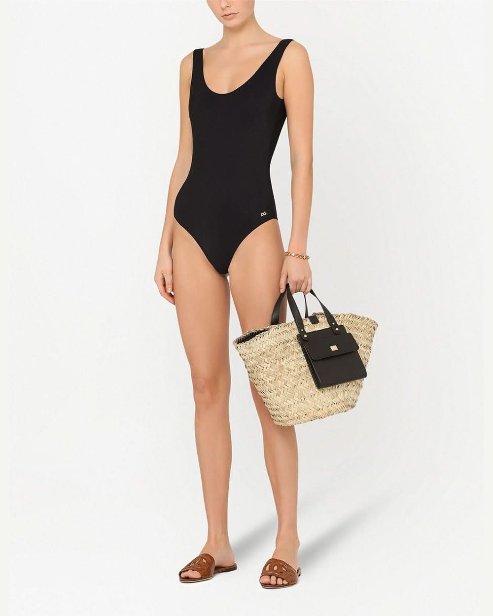 Dolce & Gabbana Black One Piece Swimsuit Beachwear & underwear