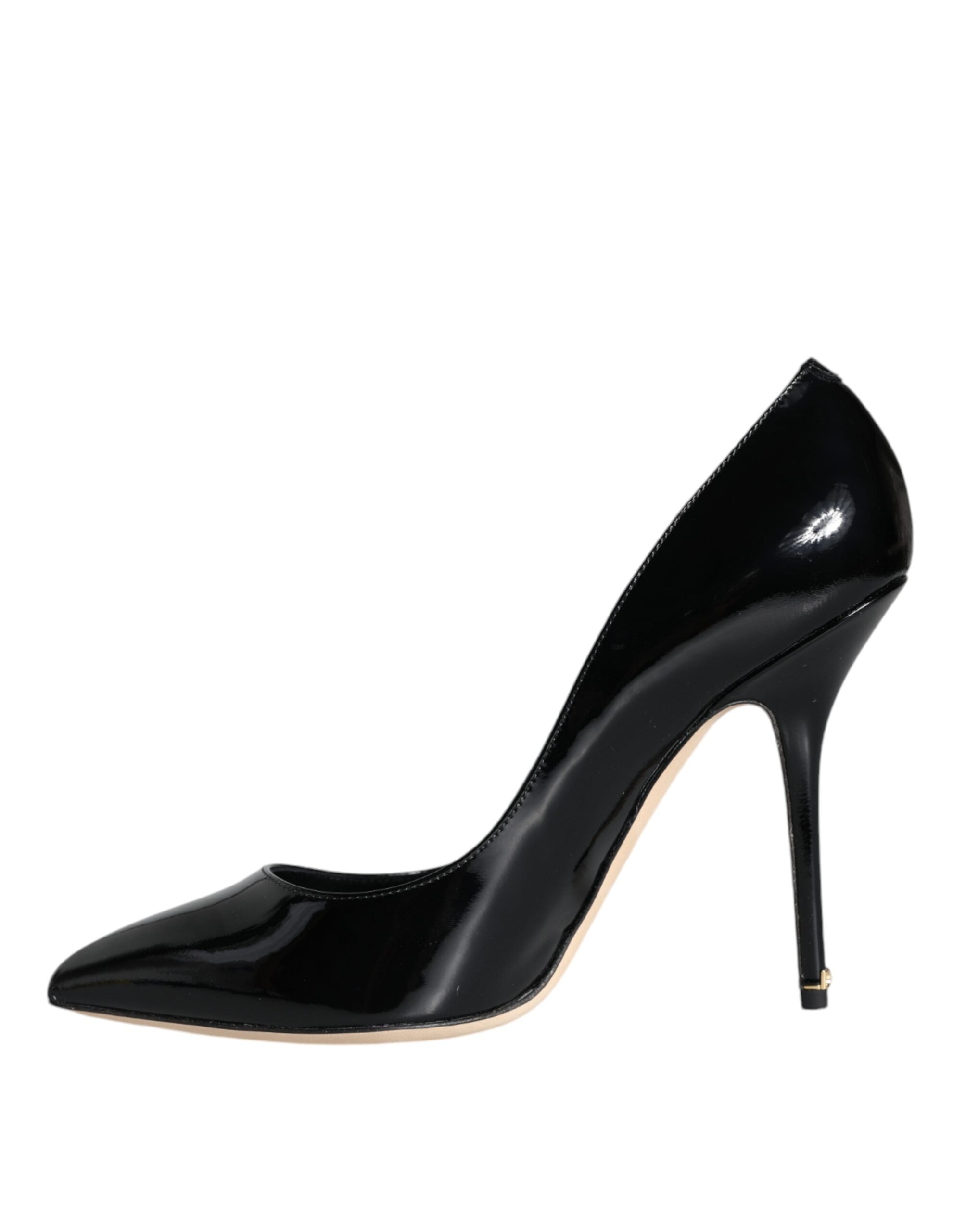 Dolce & Gabbana Black Patent Leather Bellucci Pumps Heels Shoes Glam Steals