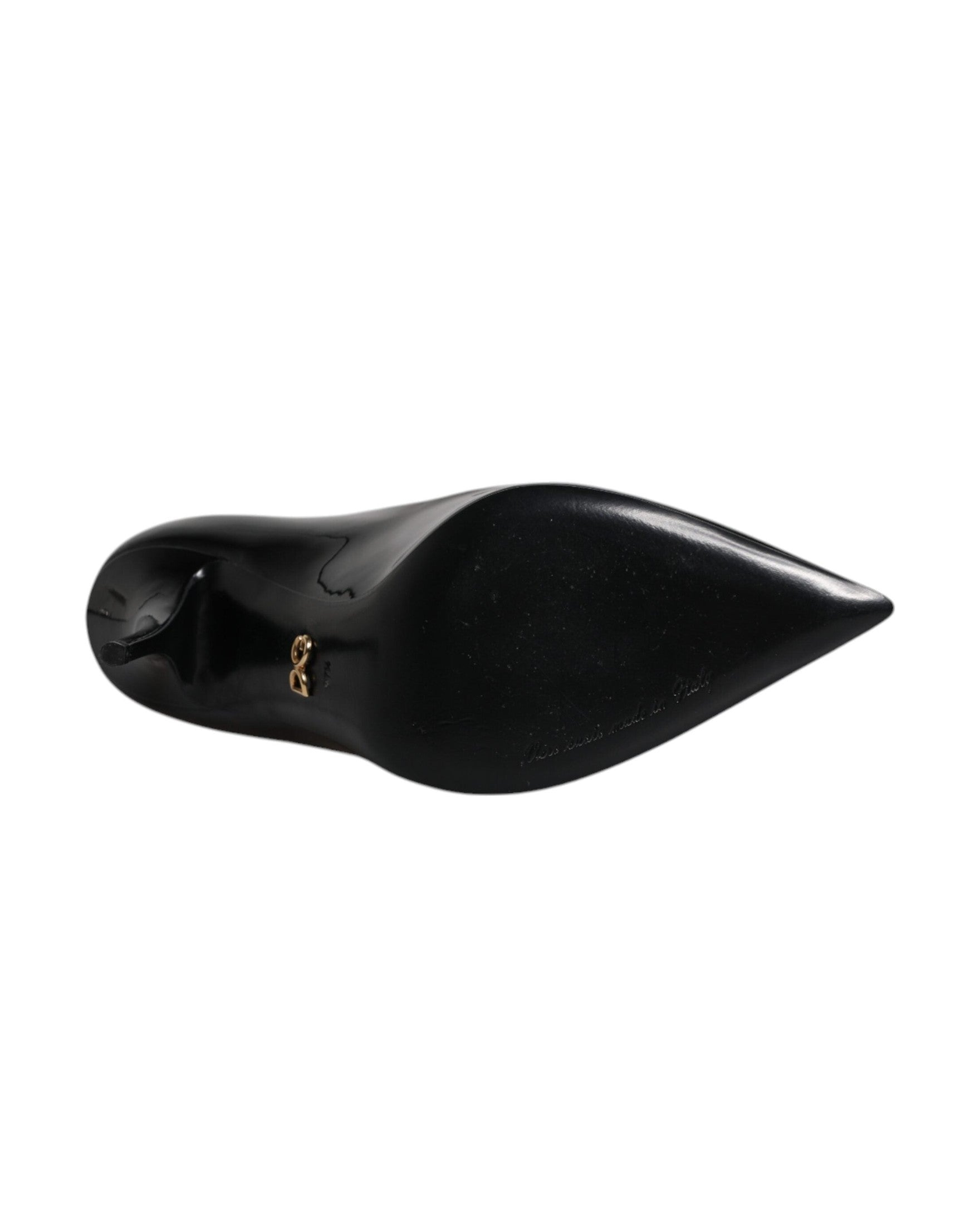 Dolce & Gabbana Black Patent Leather High Heels Pumps Shoes Glam Steals