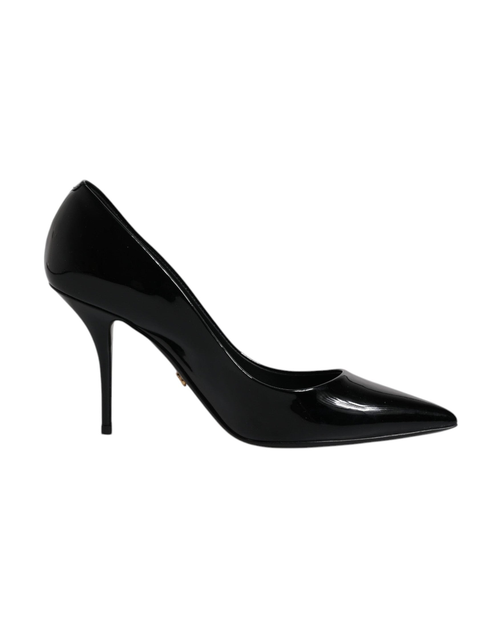 Dolce & Gabbana Black Patent Leather High Heels Pumps Shoes Glam Steals