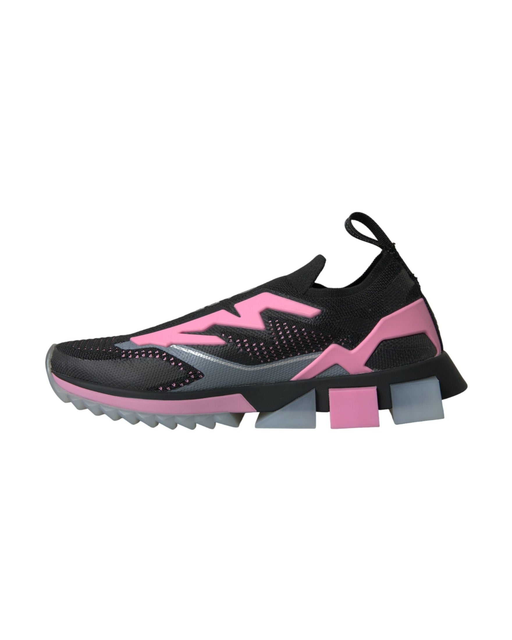Dolce & Gabbana Black Pink Slip On Sorrento Sneakers Shoes Glam Steals