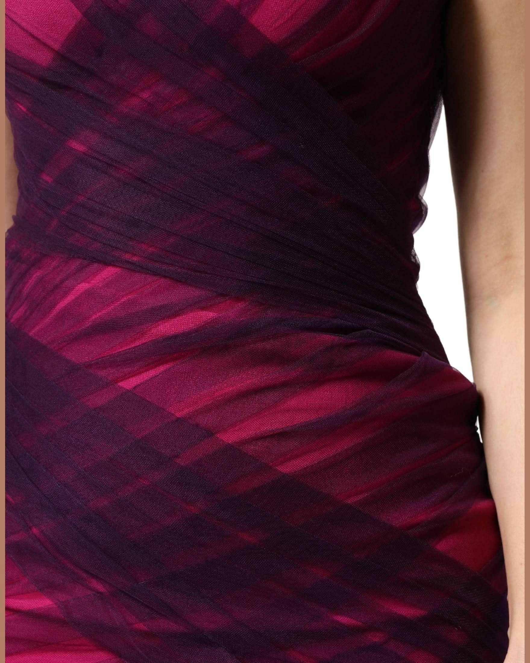Dolce & Gabbana Black Pink Strapless Sheath Mermaid Dress