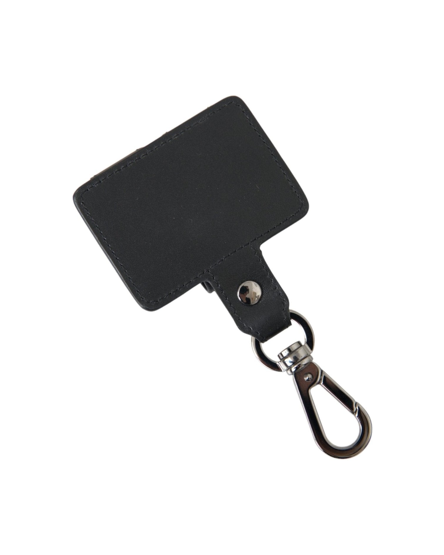 Dolce & Gabbana Plain Leather Metal Airpods Black Silver Case Glam Steals