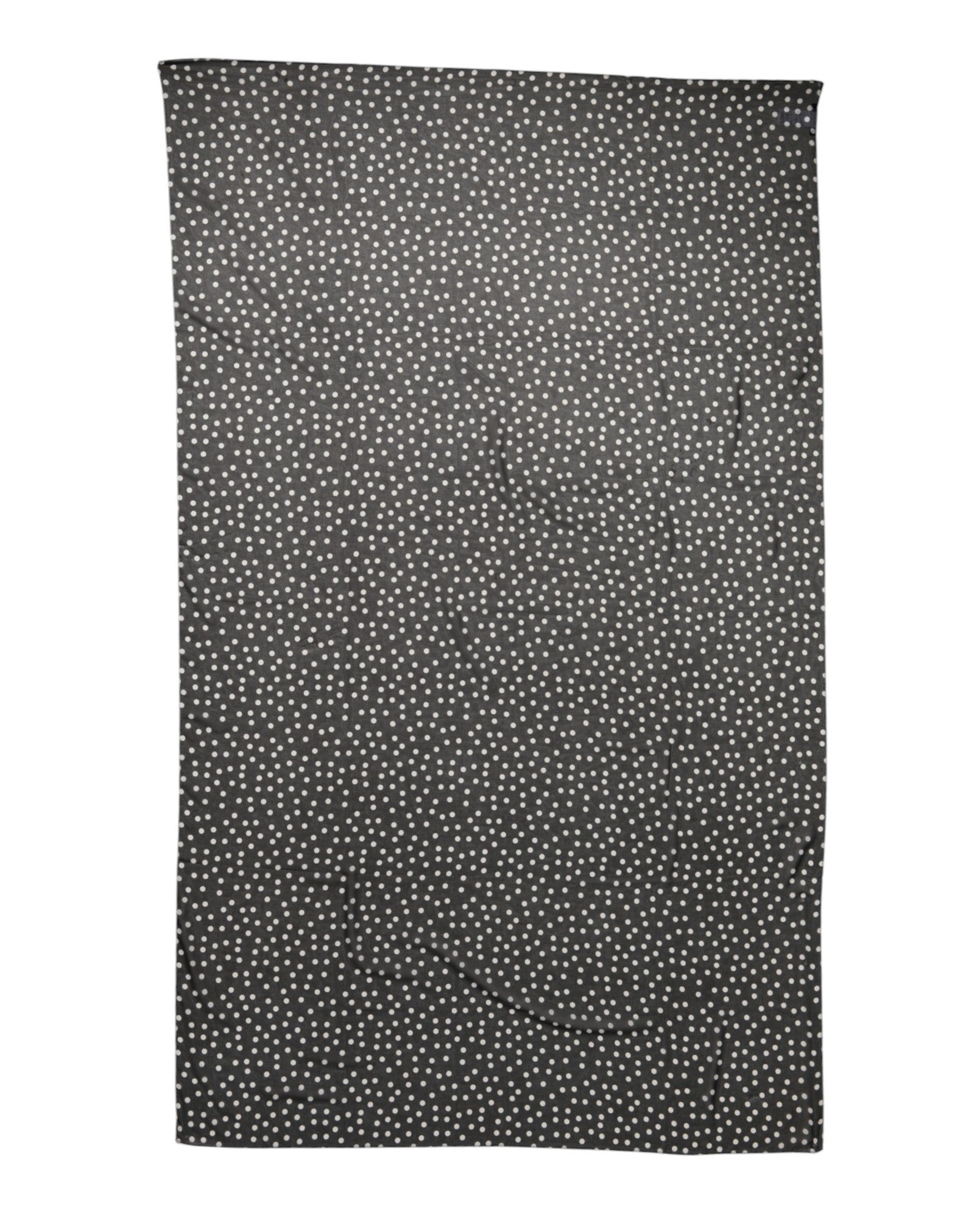 Dolce & Gabbana Black Polyester Polka Dots Wrap Shawl Scarf Glam Steals