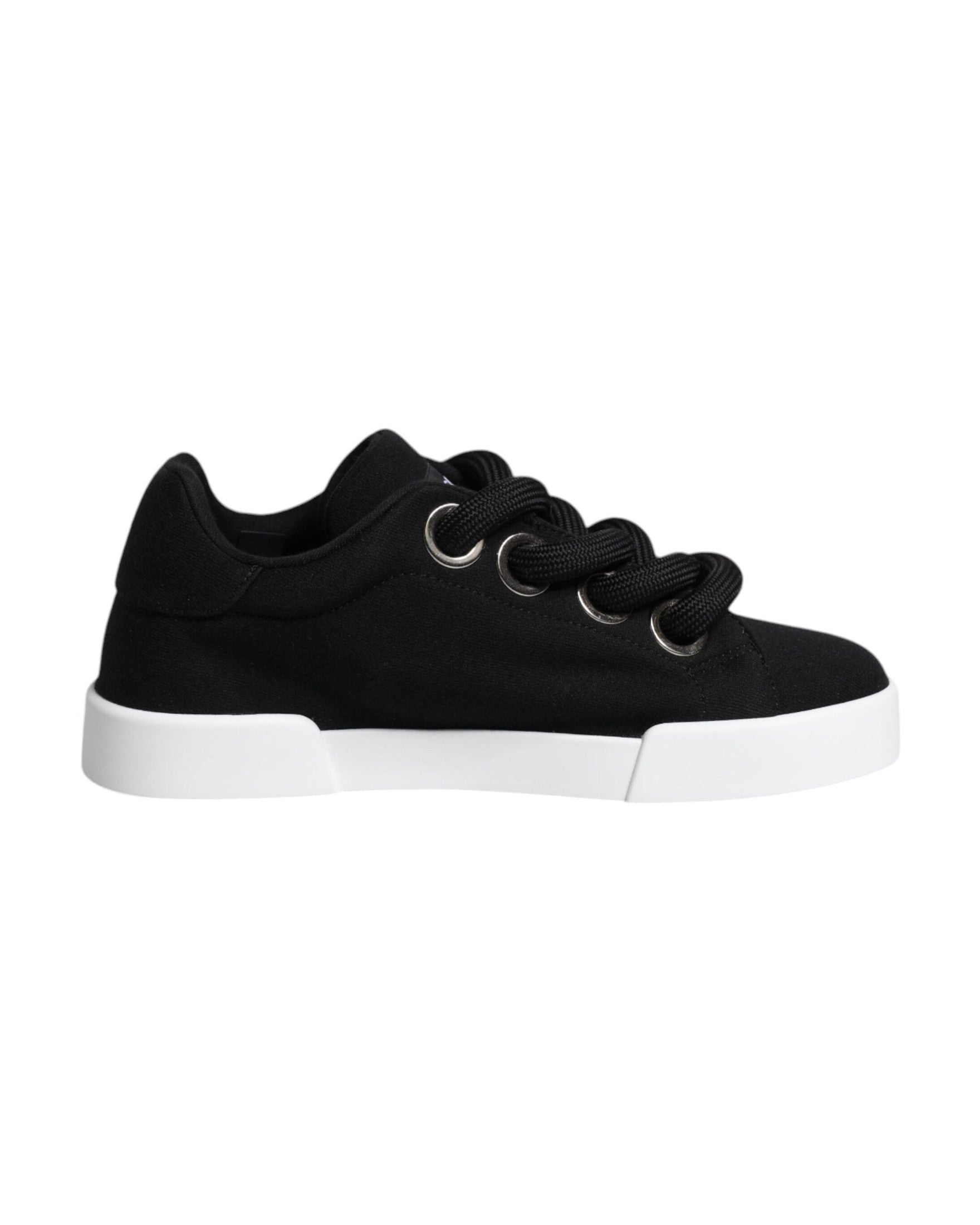Dolce & Gabbana Black Portofino Low Top Sneakers Shoes Glam Steals
