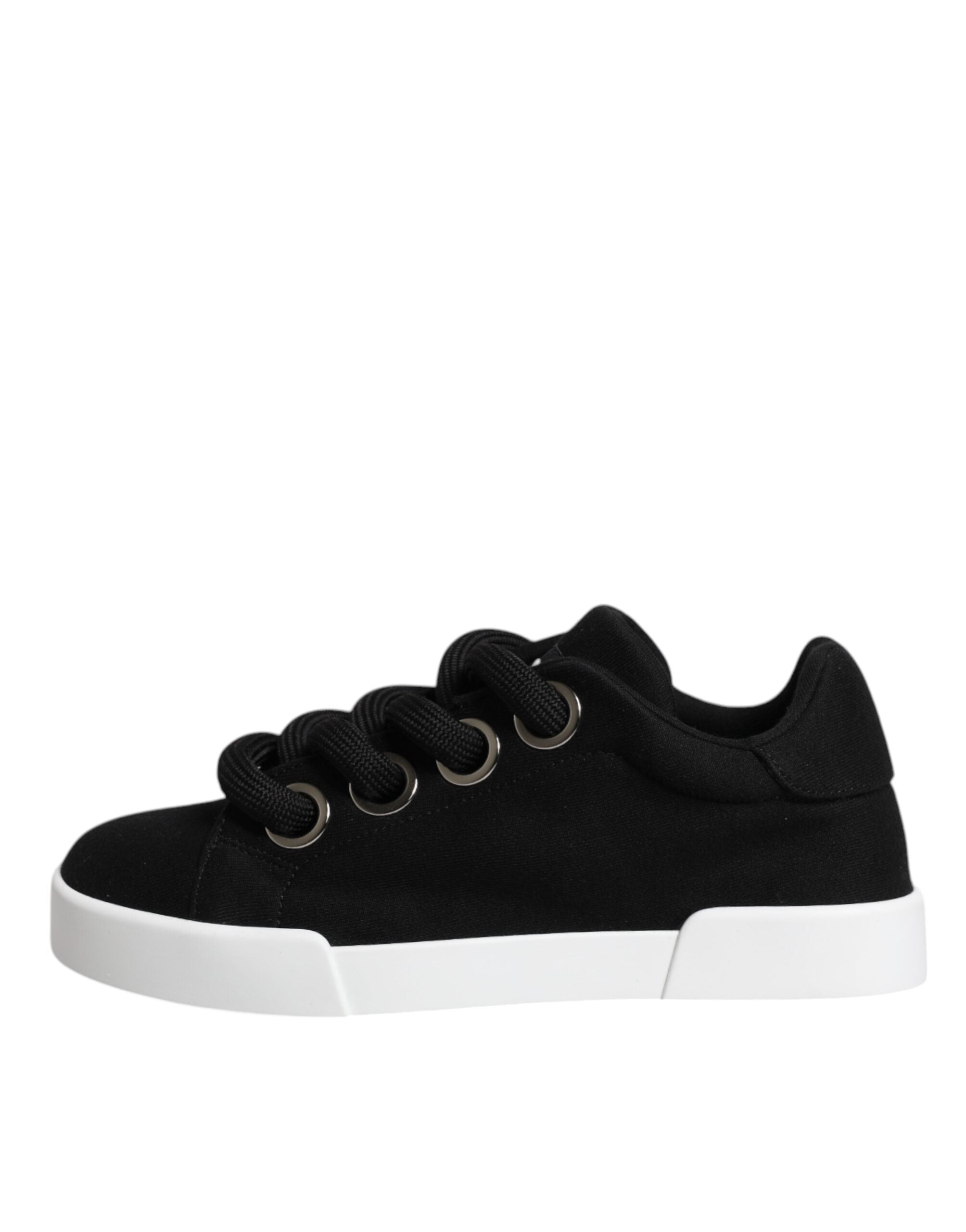 Dolce & Gabbana Black Portofino Low Top Sneakers Shoes Glam Steals