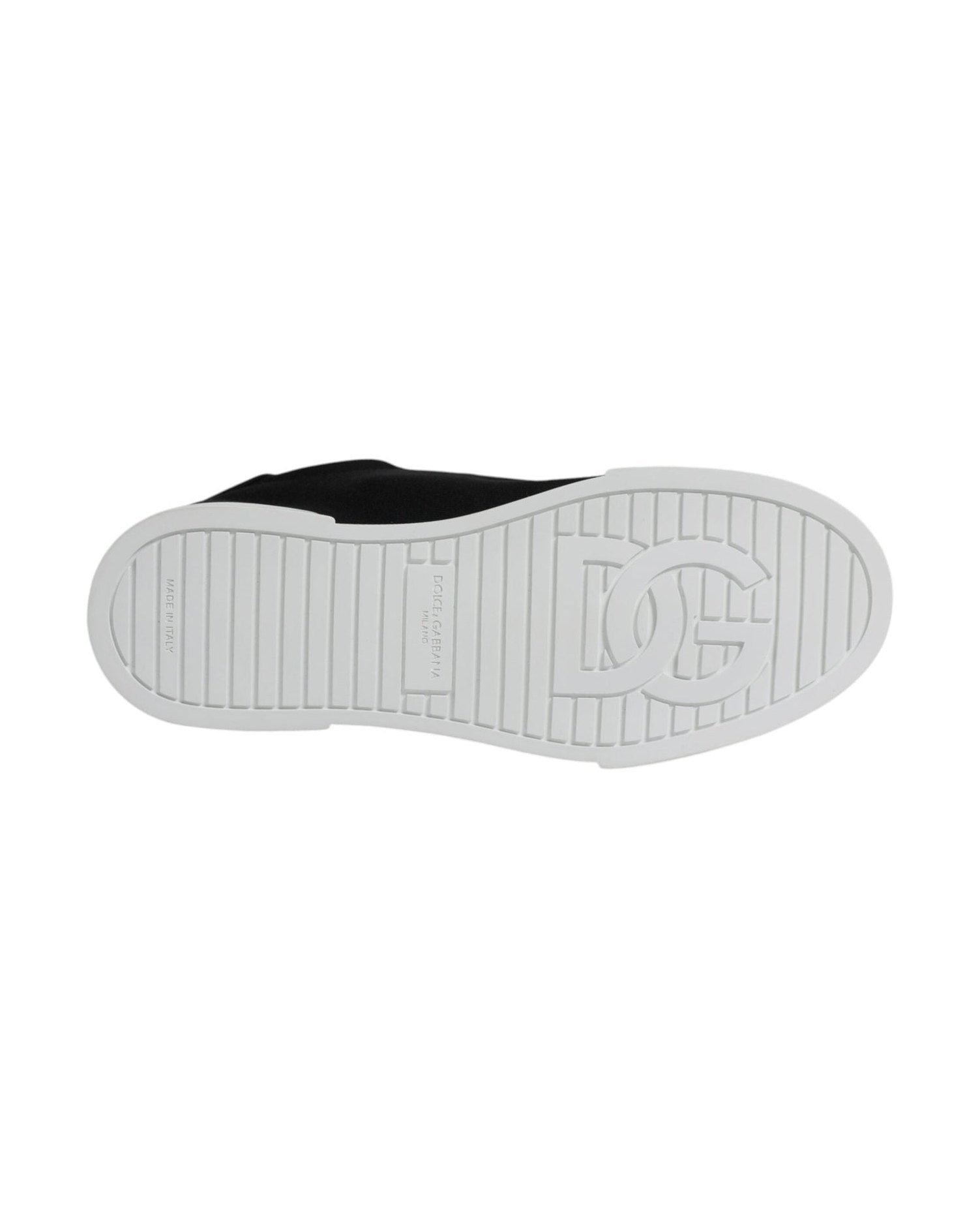 Dolce & Gabbana Black Portofino Low Top Sneakers Shoes Glam Steals
