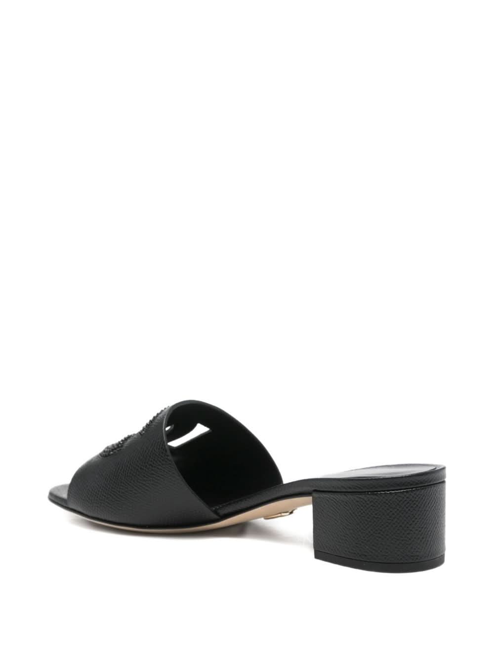 Dolce & Gabbana Black Sandals Heels