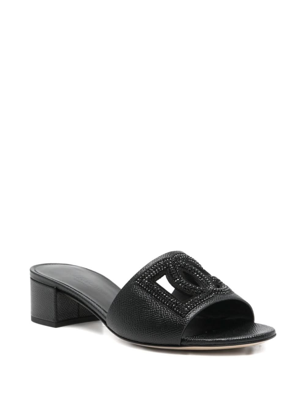 Dolce & Gabbana Black Sandals Heels
