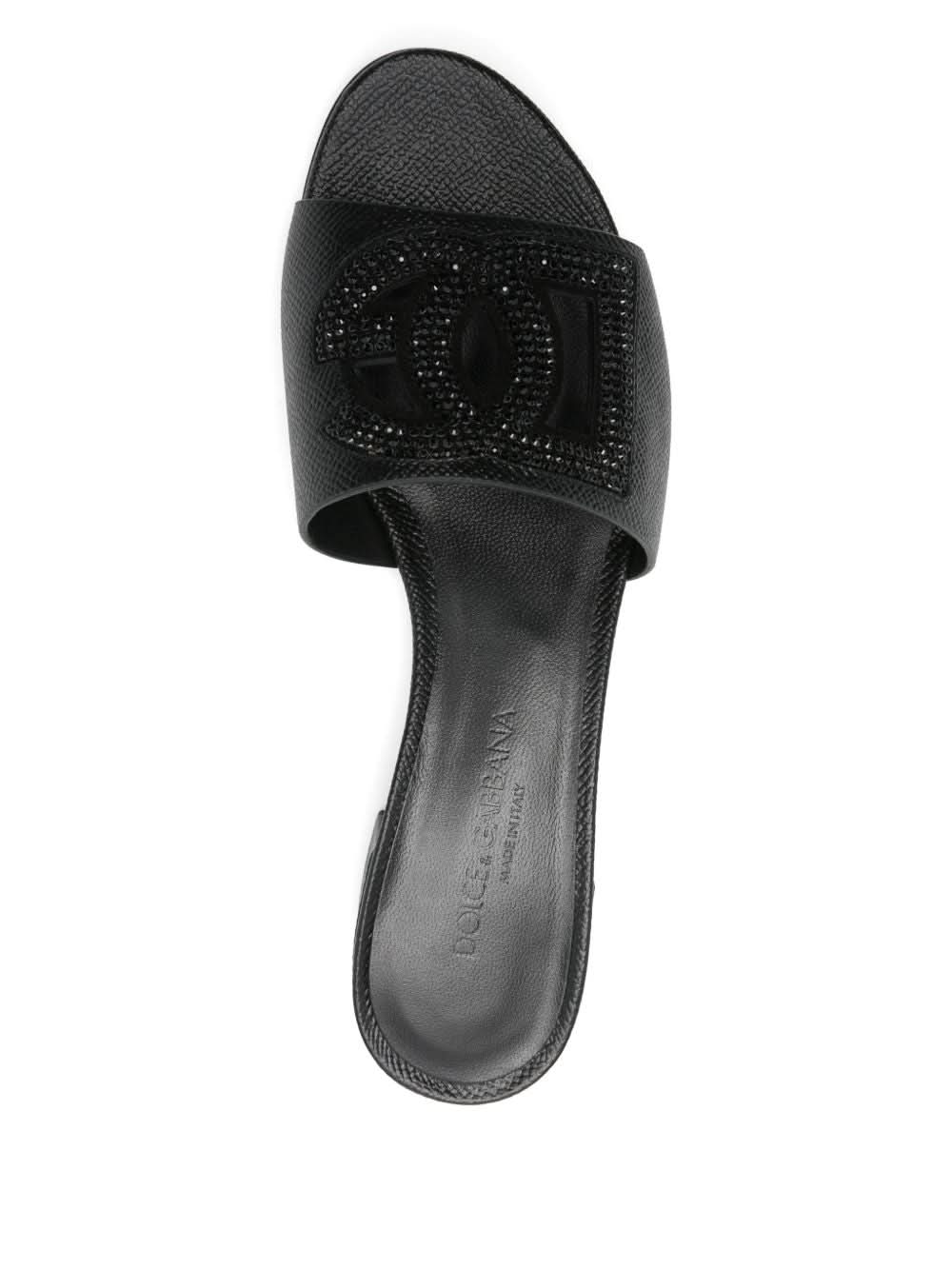 Dolce & Gabbana Black Sandals Heels