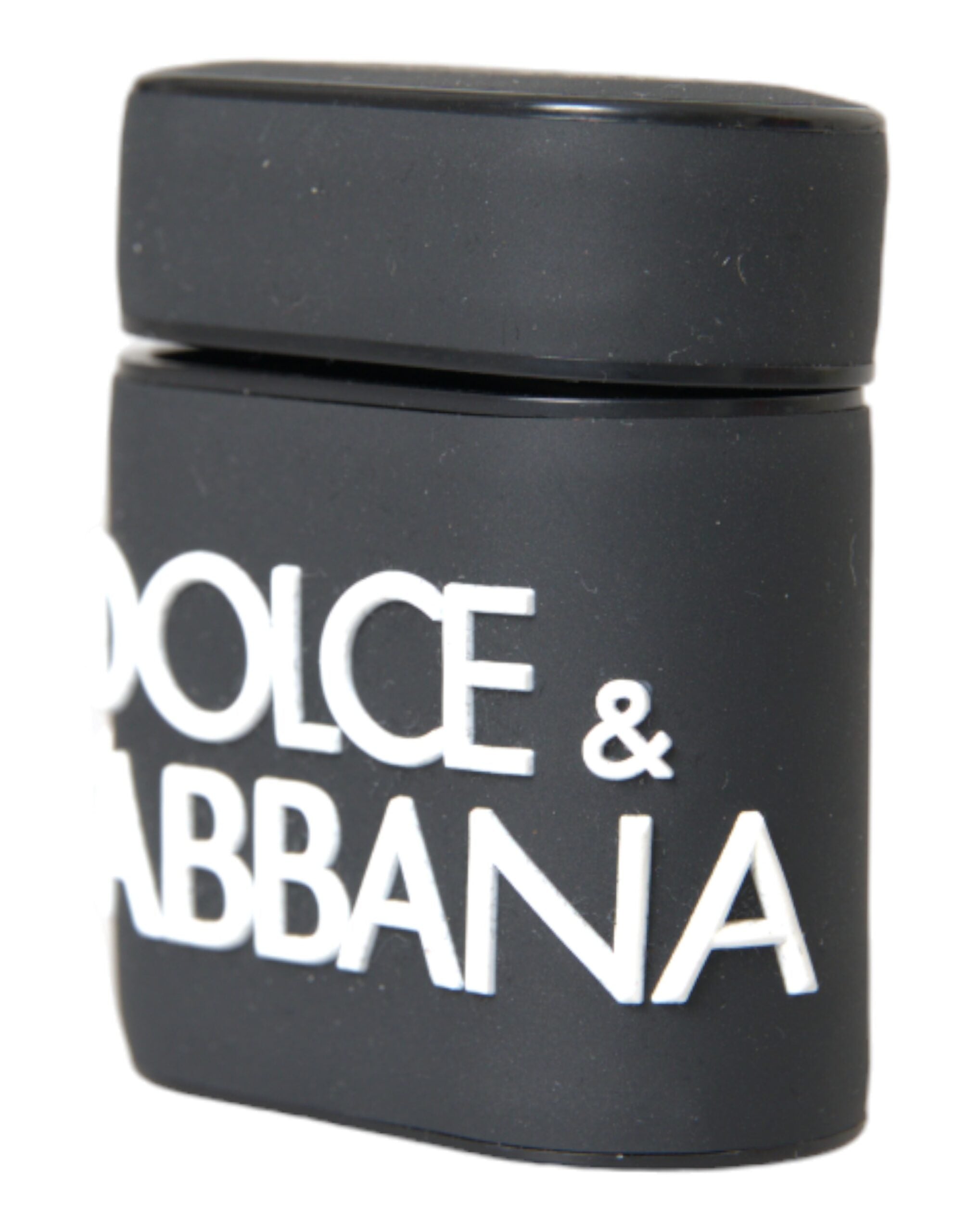 Dolce & Gabbana Black Silicone Embossed Logo Airpods White Case Glam Steals