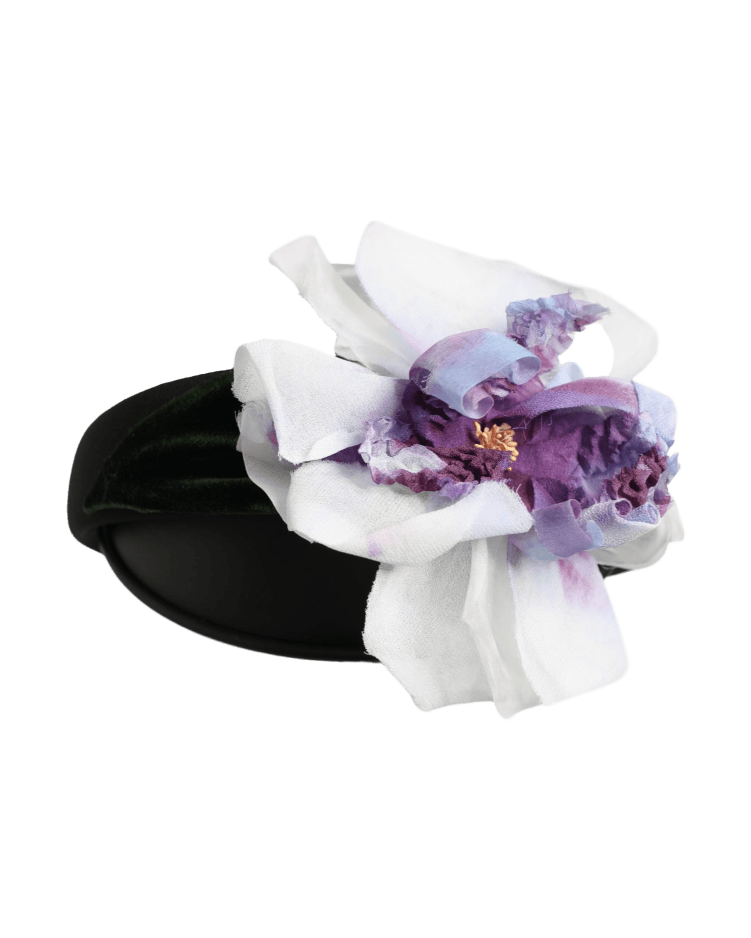 Dolce & Gabbana Black Silk Floral Appliqué Accessory Headband Headbands