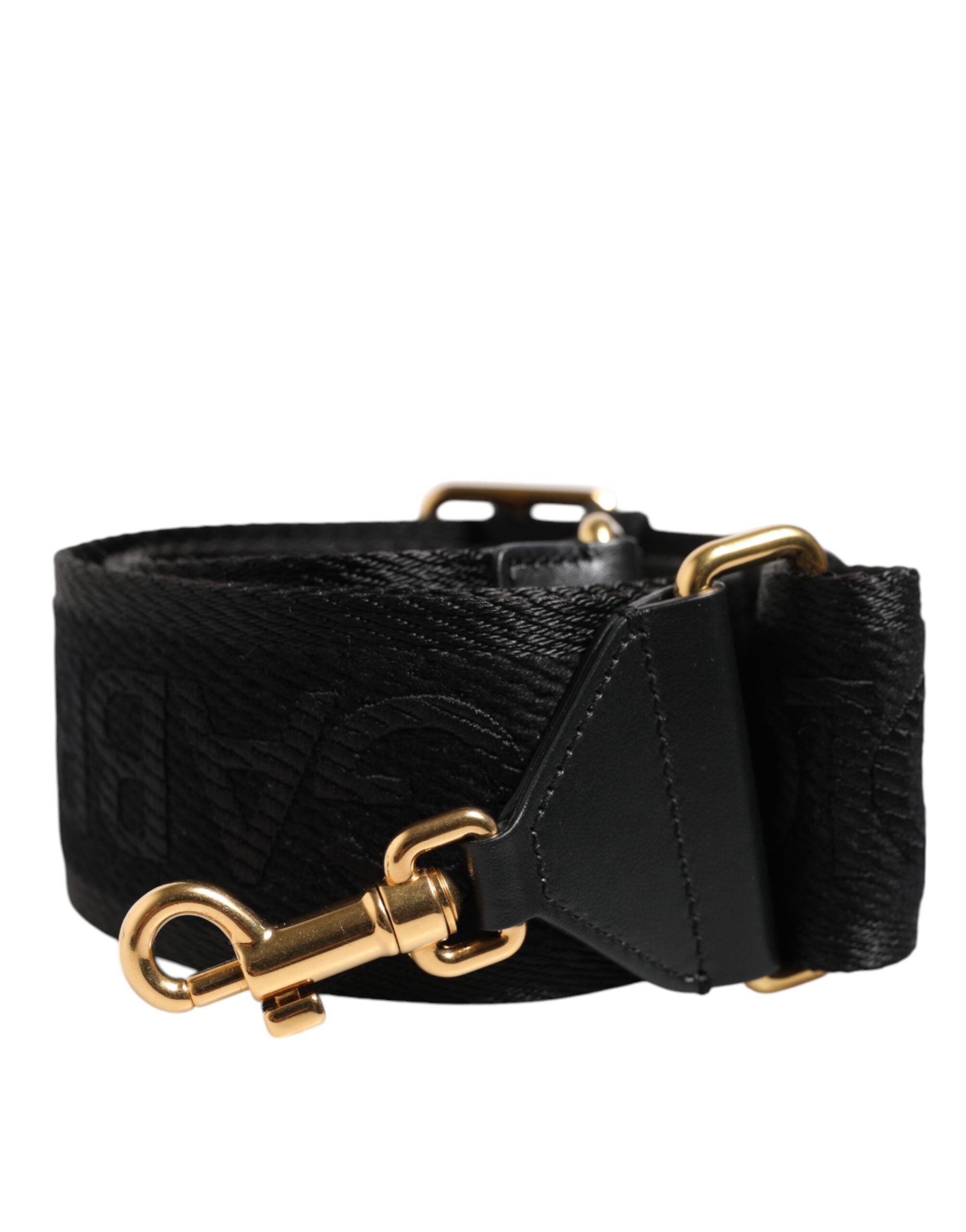 Dolce & Gabbana Black Solid Viscose Bag Shoulder Strap Glam Steals