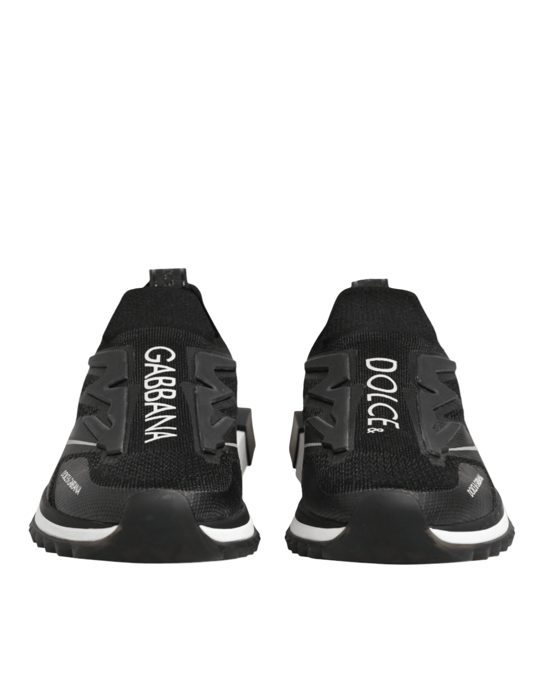 Dolce & Gabbana Black Sorrento Sport Stretch Sneakers Shoes Glam Steals