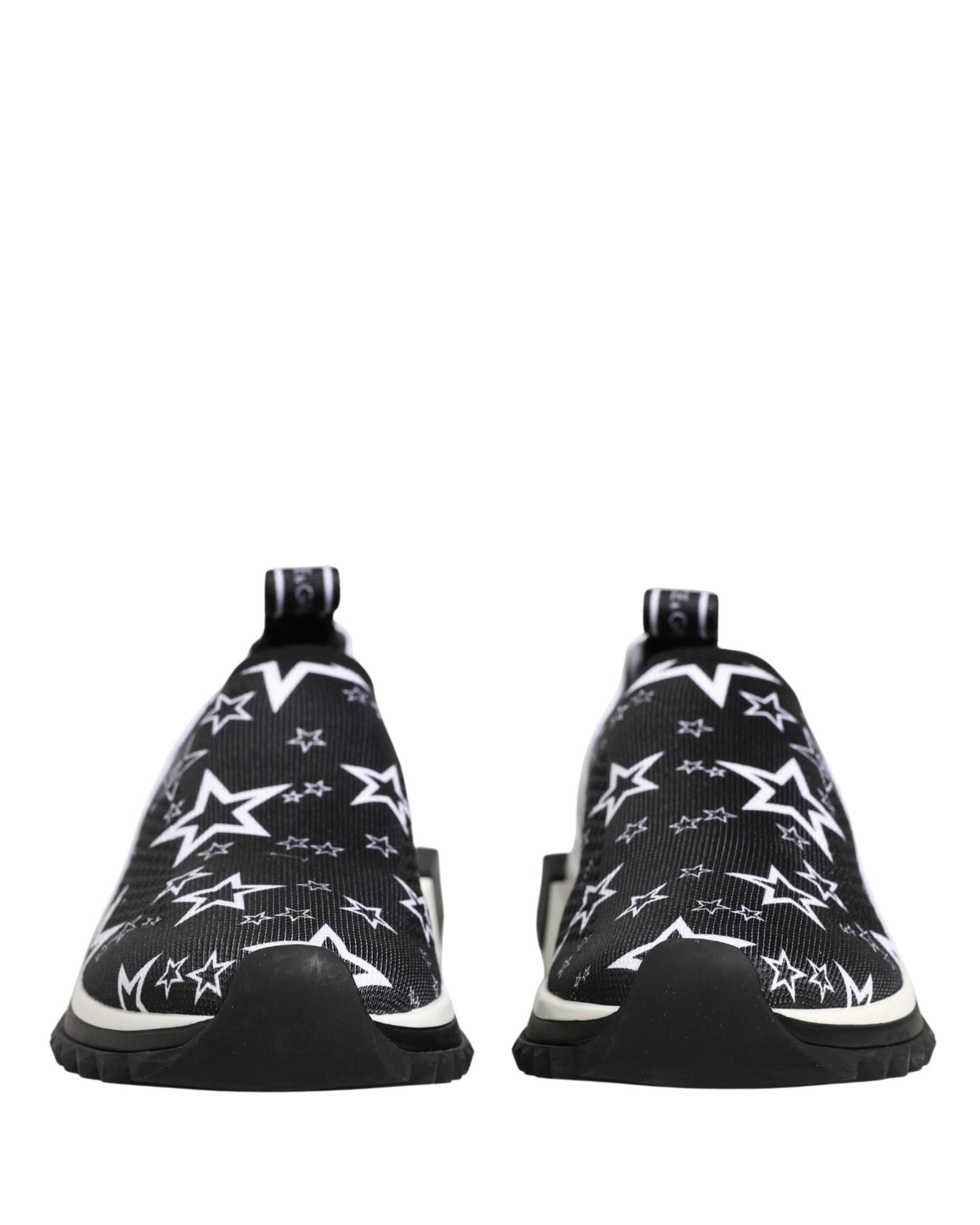 Dolce & Gabbana Black Stars Logo Sorrento Sneakers Shoes Glam Steals