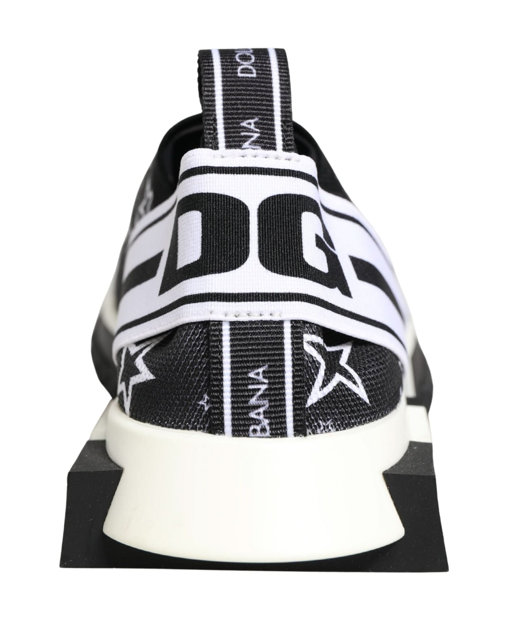 Dolce & Gabbana Black Stars Logo Sorrento Sneakers Shoes Glam Steals