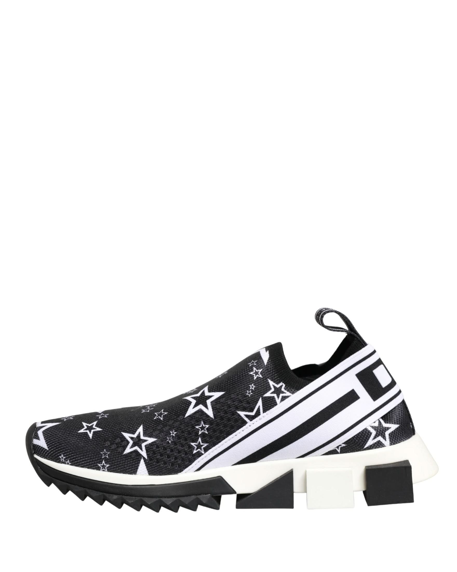 Dolce & Gabbana Black Stars Logo Sorrento Sneakers Shoes Glam Steals