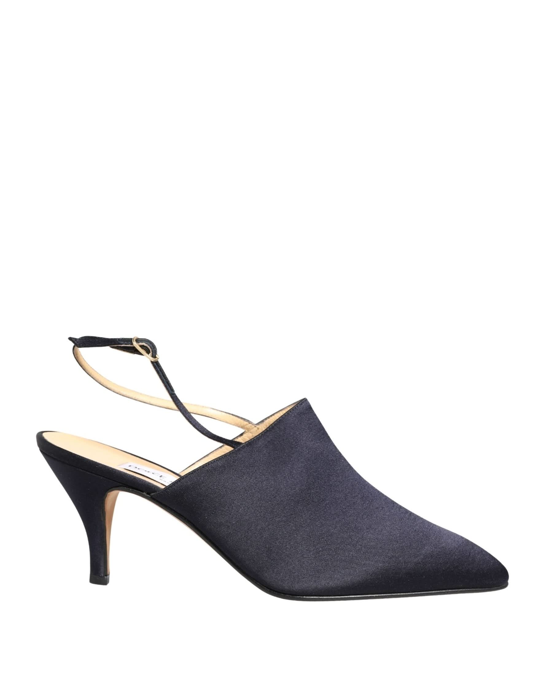 Dolce & Gabbana Black Suede Heels Slingbacks Shoes Glam Steals