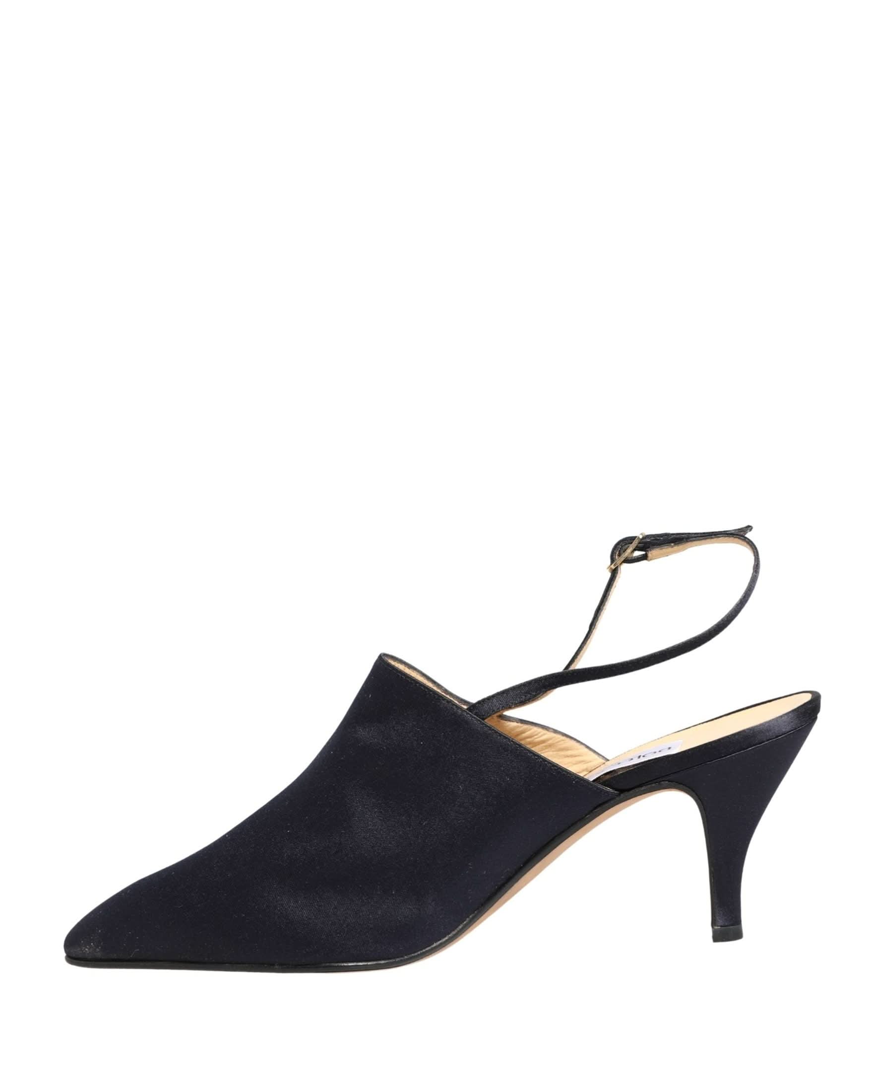Dolce & Gabbana Black Suede Heels Slingbacks Shoes Glam Steals