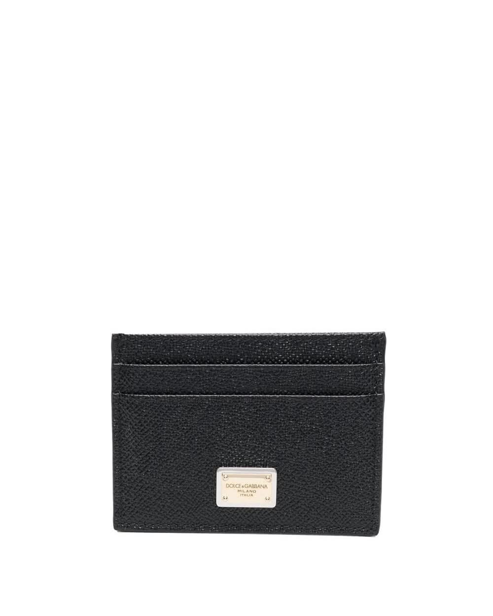 Dolce & Gabbana Black Wallet Card Cases