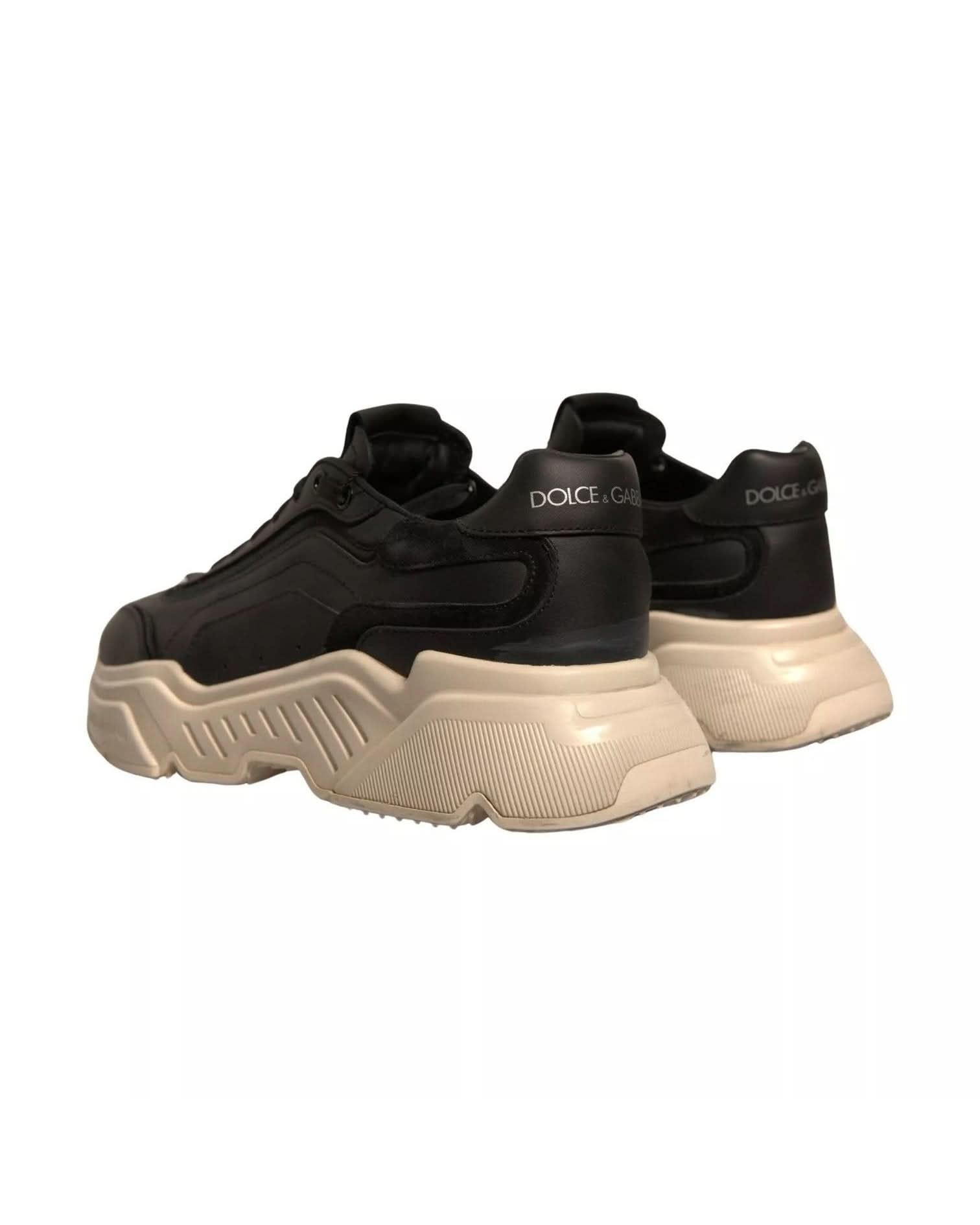 Dolce & Gabbana Black White Daymaster Low Top Sneakers Shoes Sneakers