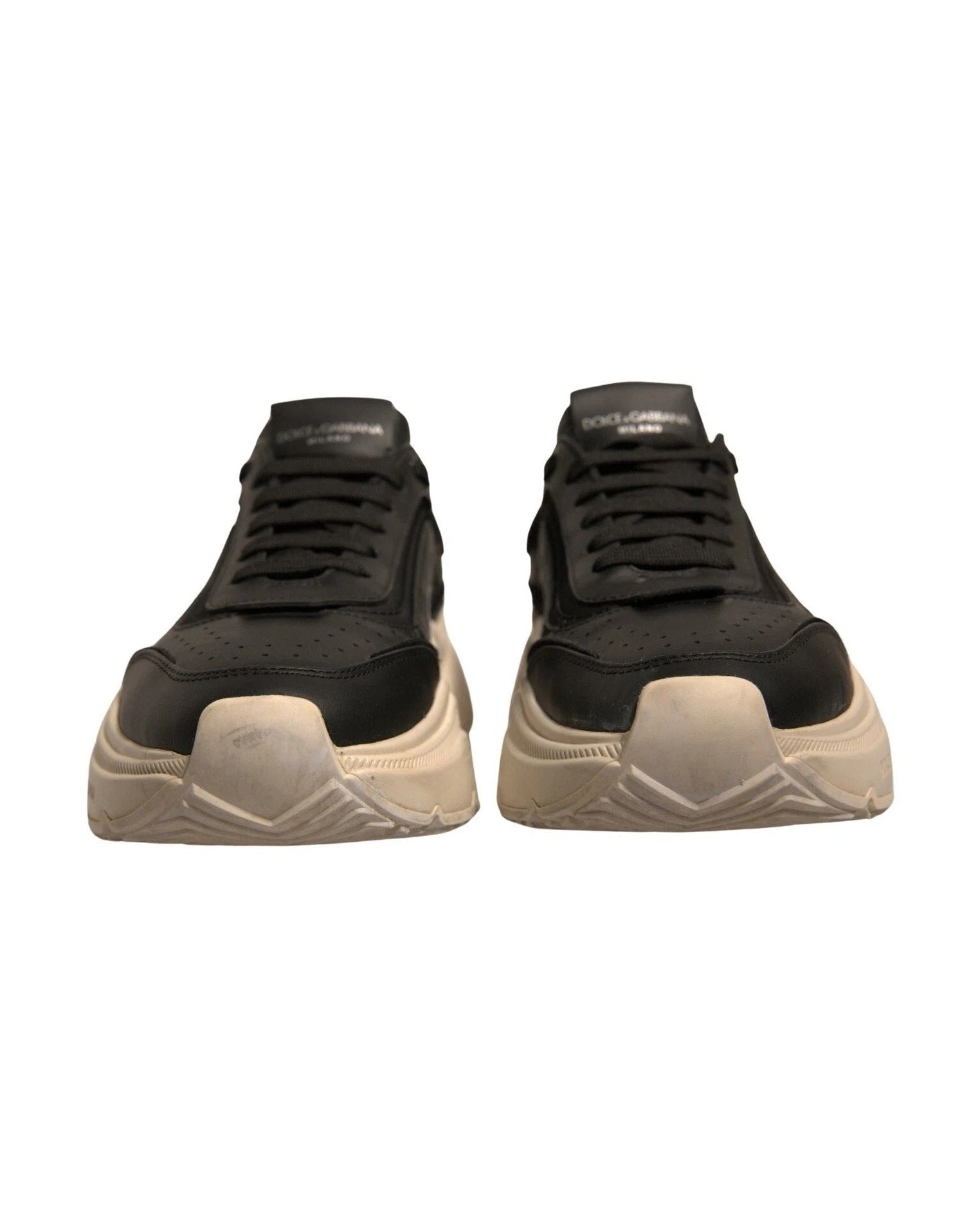 Dolce & Gabbana Black White Daymaster Low Top Sneakers Shoes Glam Steals