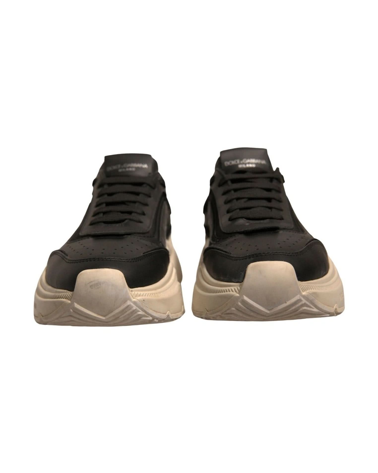 Dolce & Gabbana Black White Daymaster Low Top Sneakers Shoes Sneakers