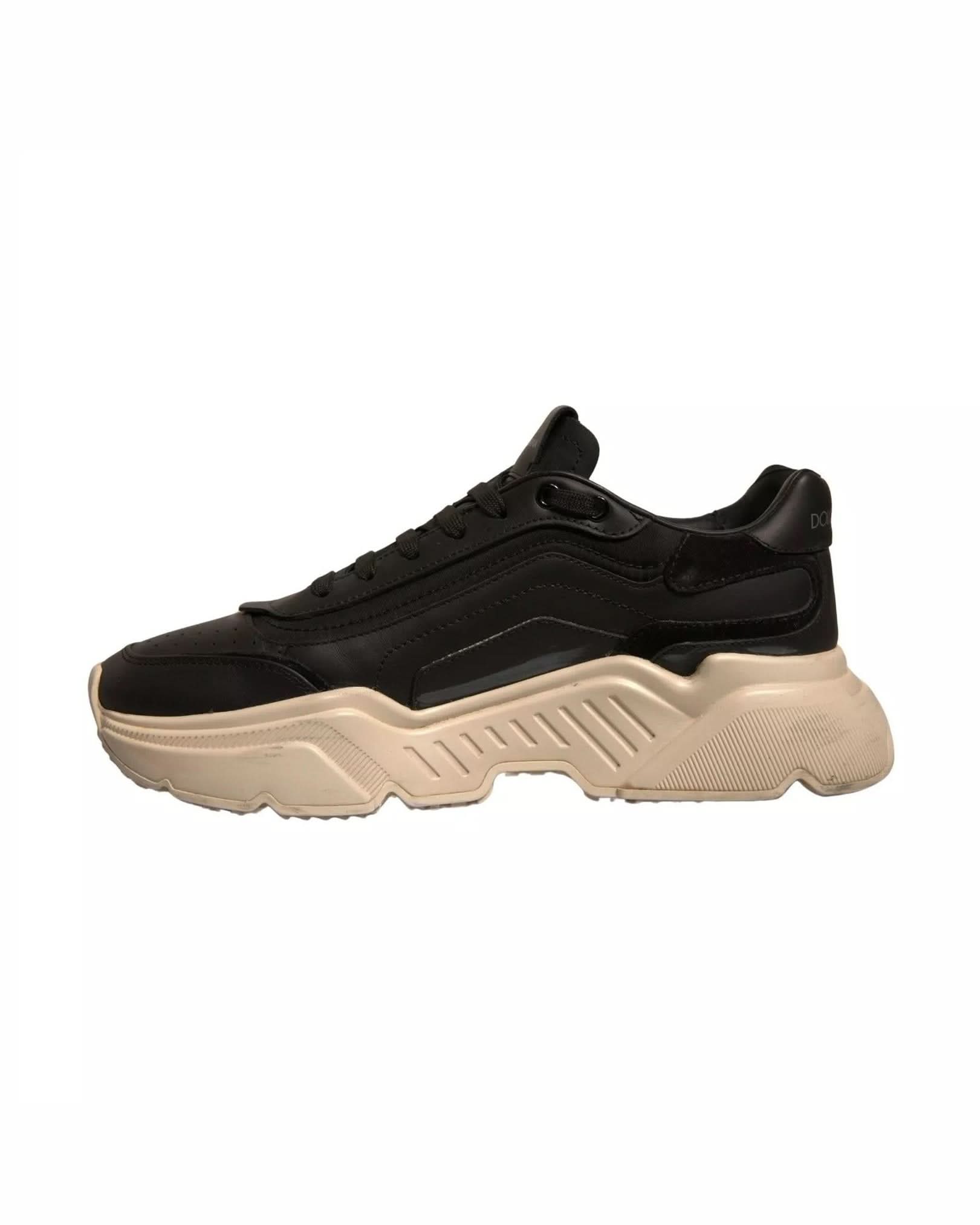 Dolce & Gabbana Black White Daymaster Low Top Sneakers Shoes Sneakers