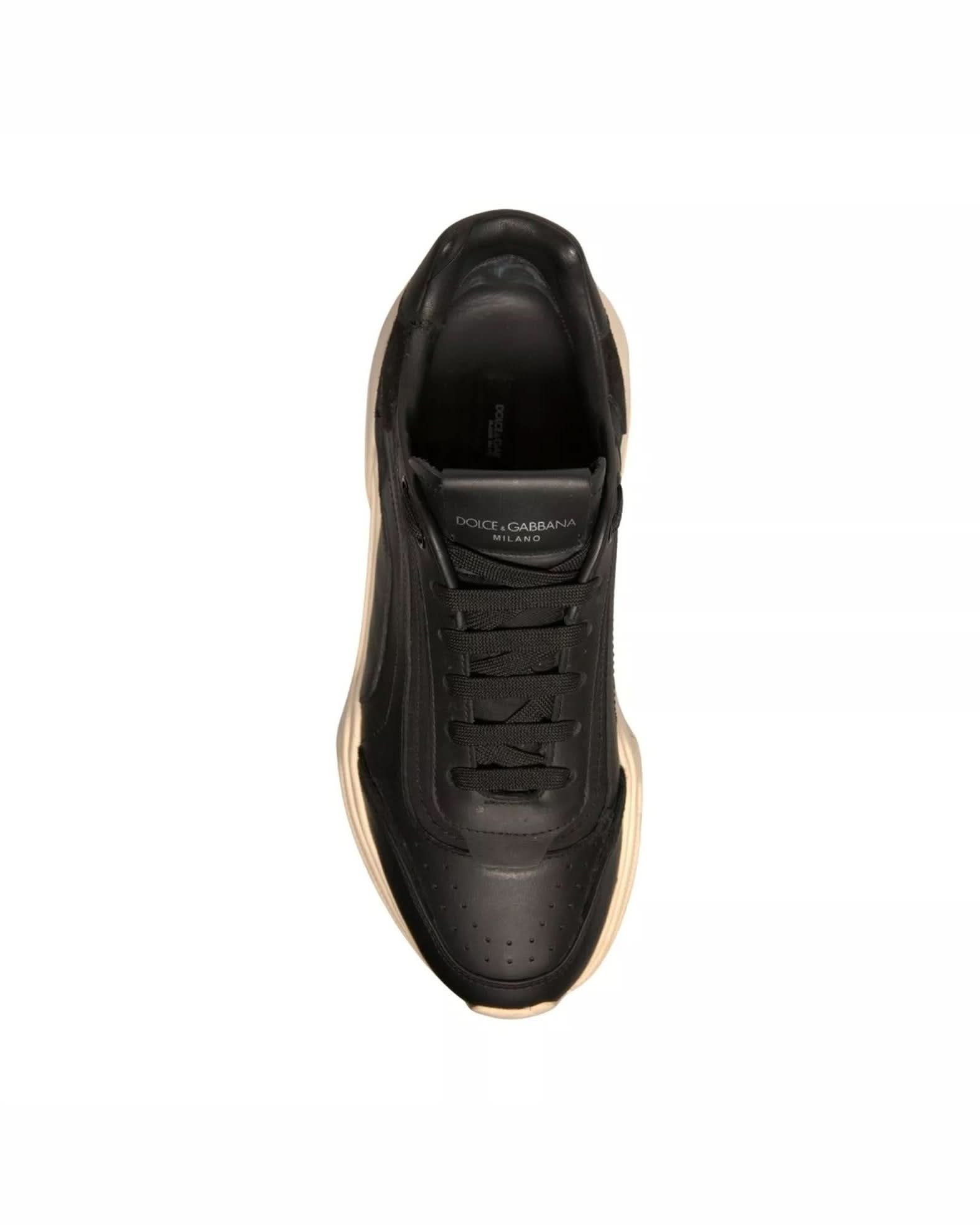 Dolce & Gabbana Black White Daymaster Low Top Sneakers Shoes Sneakers