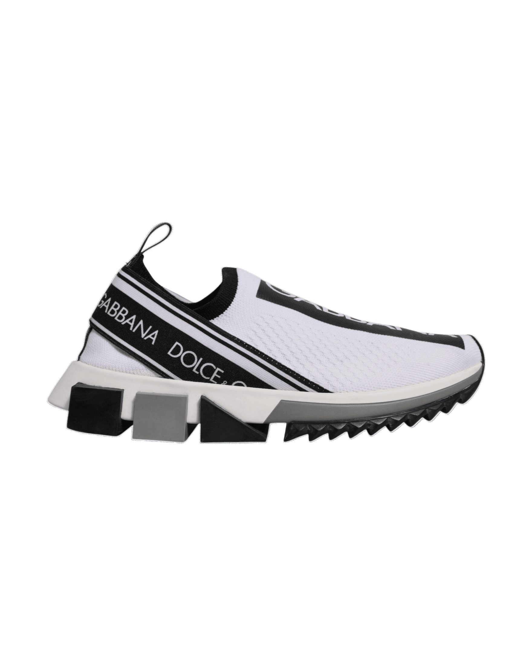 Dolce & Gabbana Black White Slip On Sorrento Sneakers Shoes Glam Steals