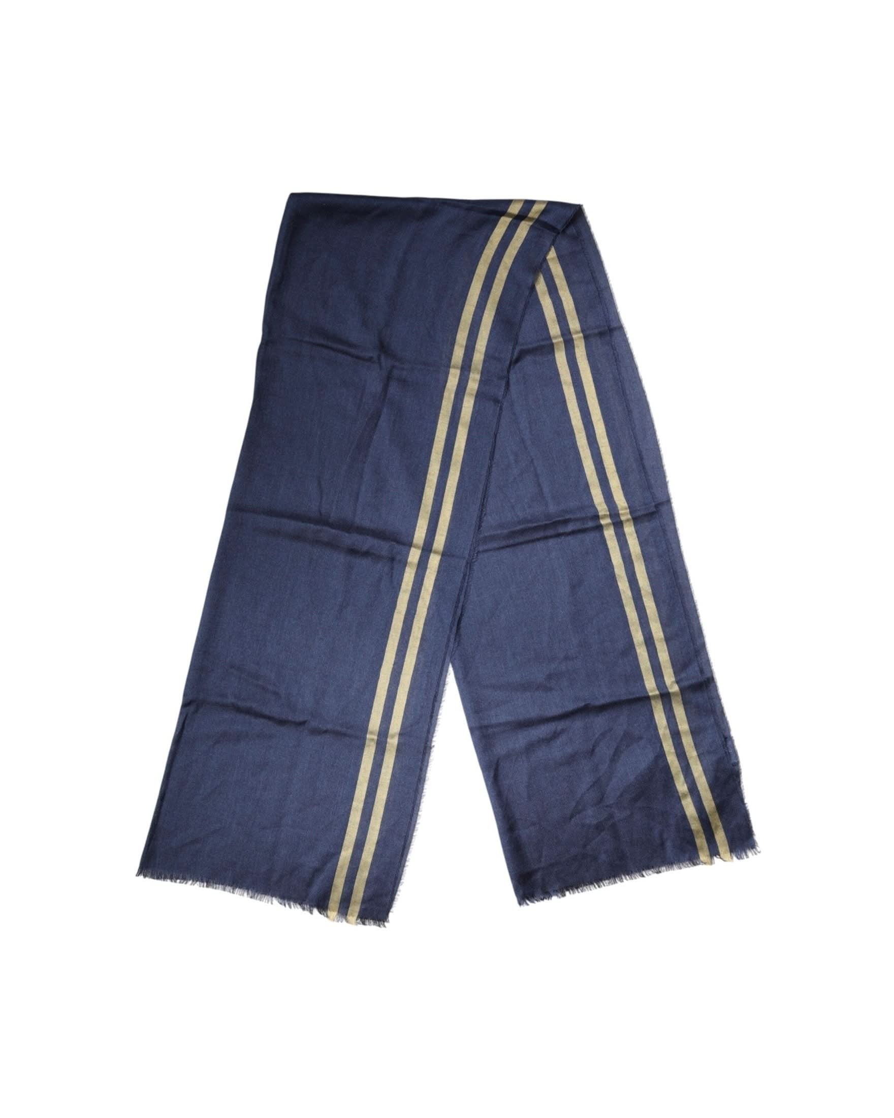 Dolce & Gabbana Blue Cashmere Neck Wrap Shawl Fringes Scarf Scarves & Shawls