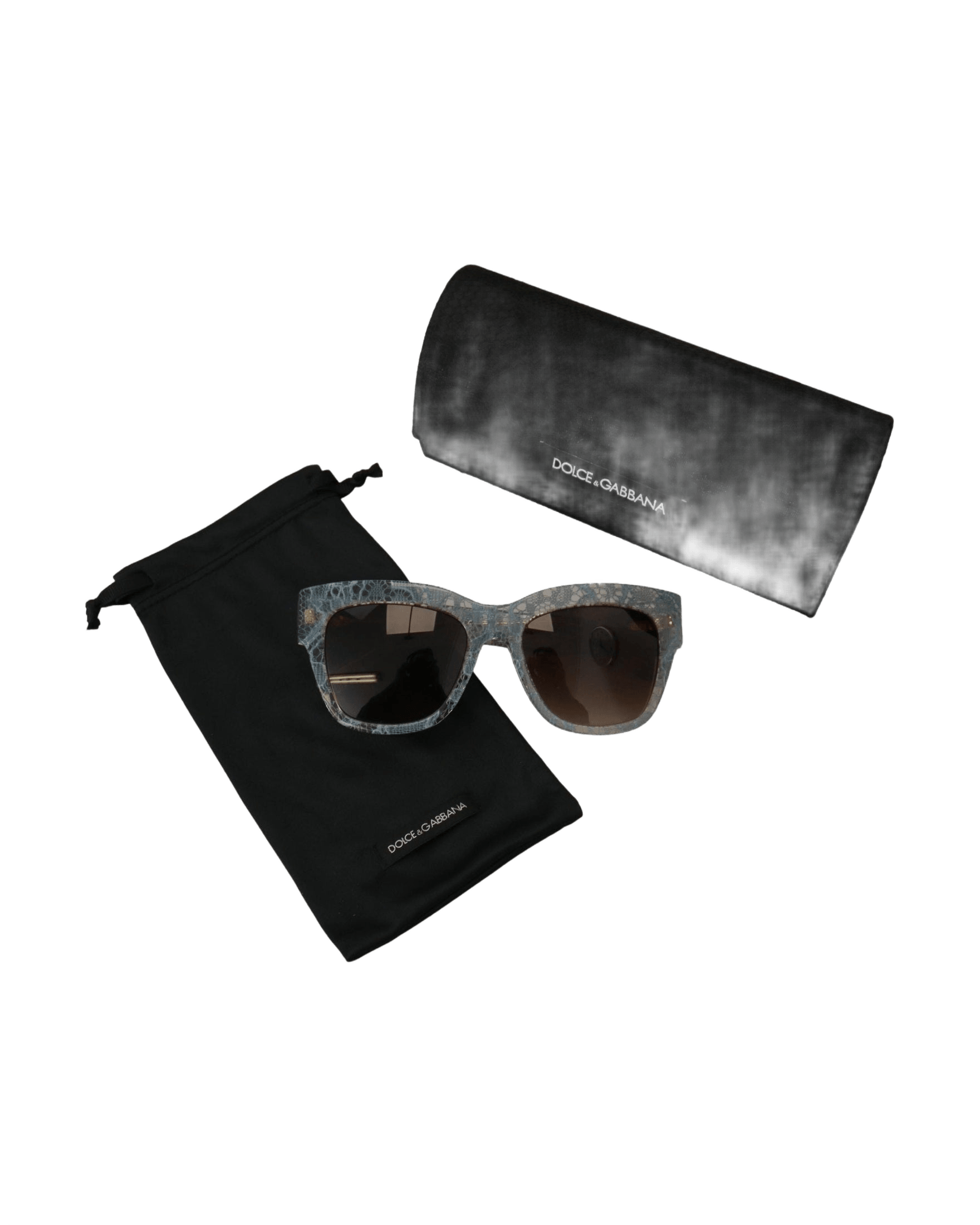 Dolce & Gabbana Blue Lace Acetate Crystal Butterfly Dg4231 Sunglasses Sunglasses