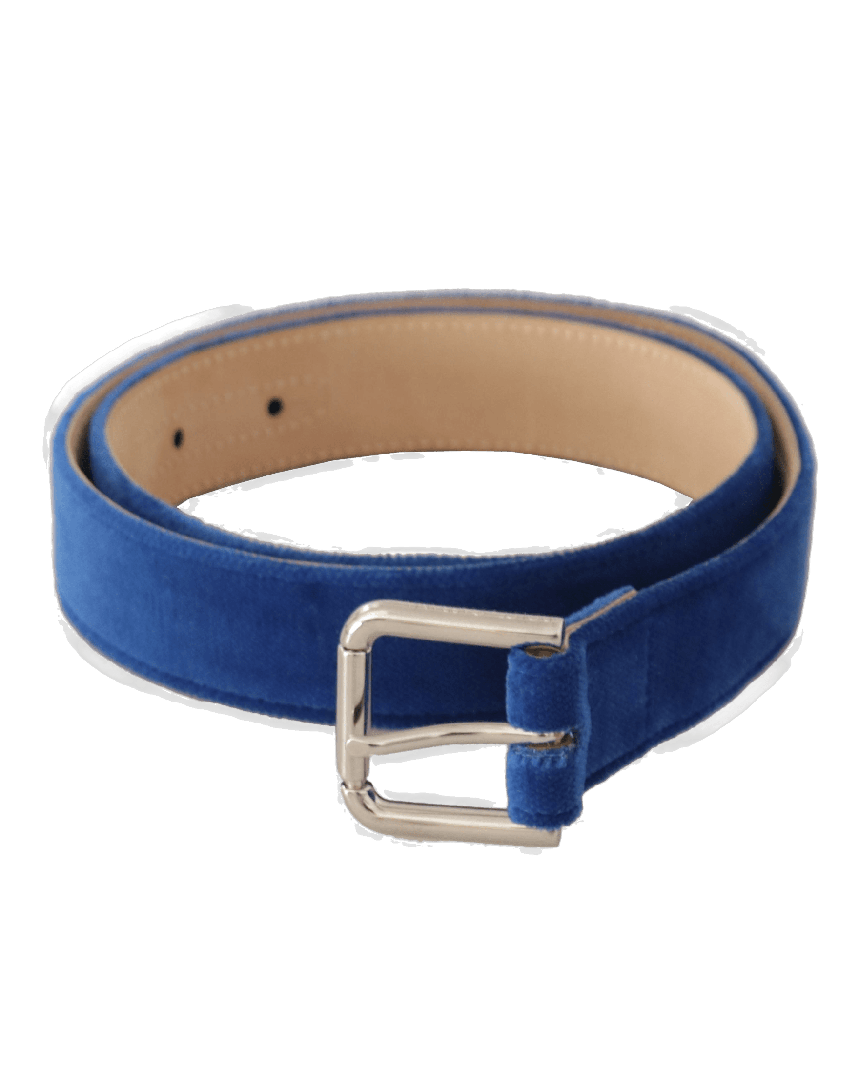 Dolce & Blue Gabbana Velvet Logo Engraved Metal Buckle Belt Glam Steals